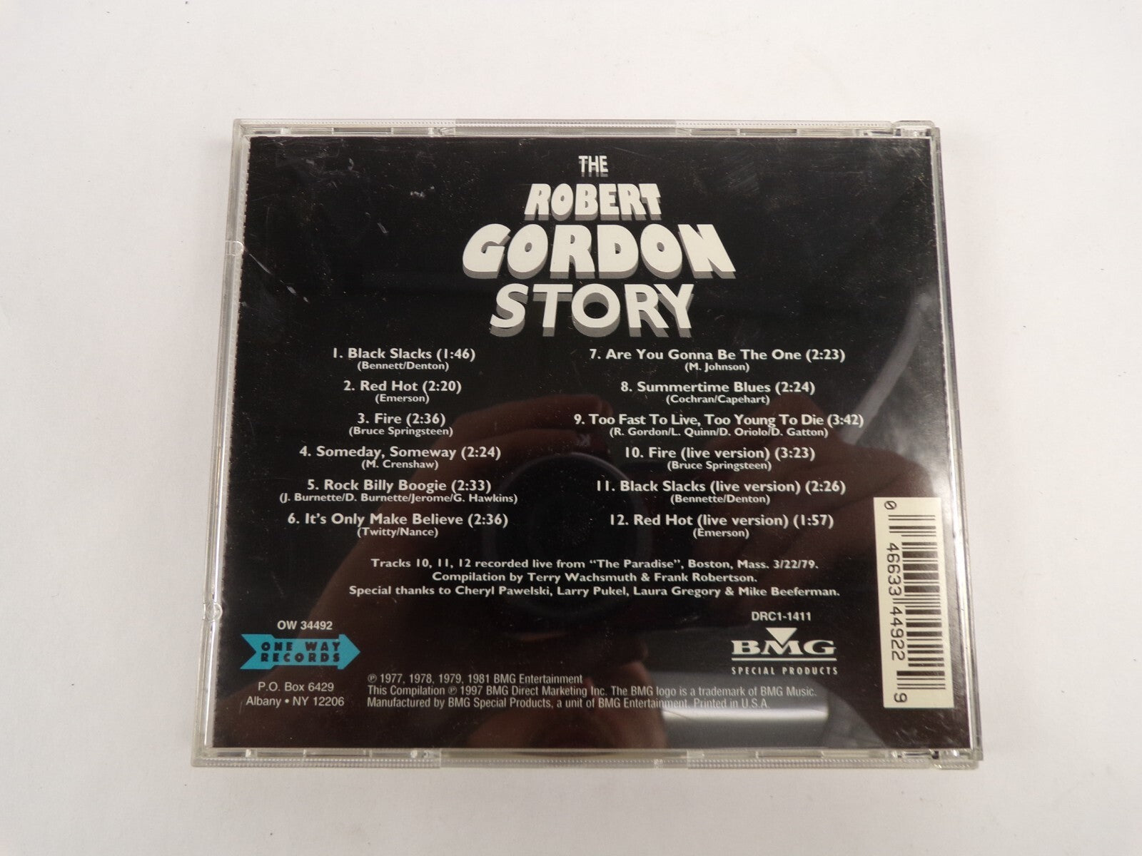 The Robert Gordon Story  Black Slacks red Hot Fire CD#49
