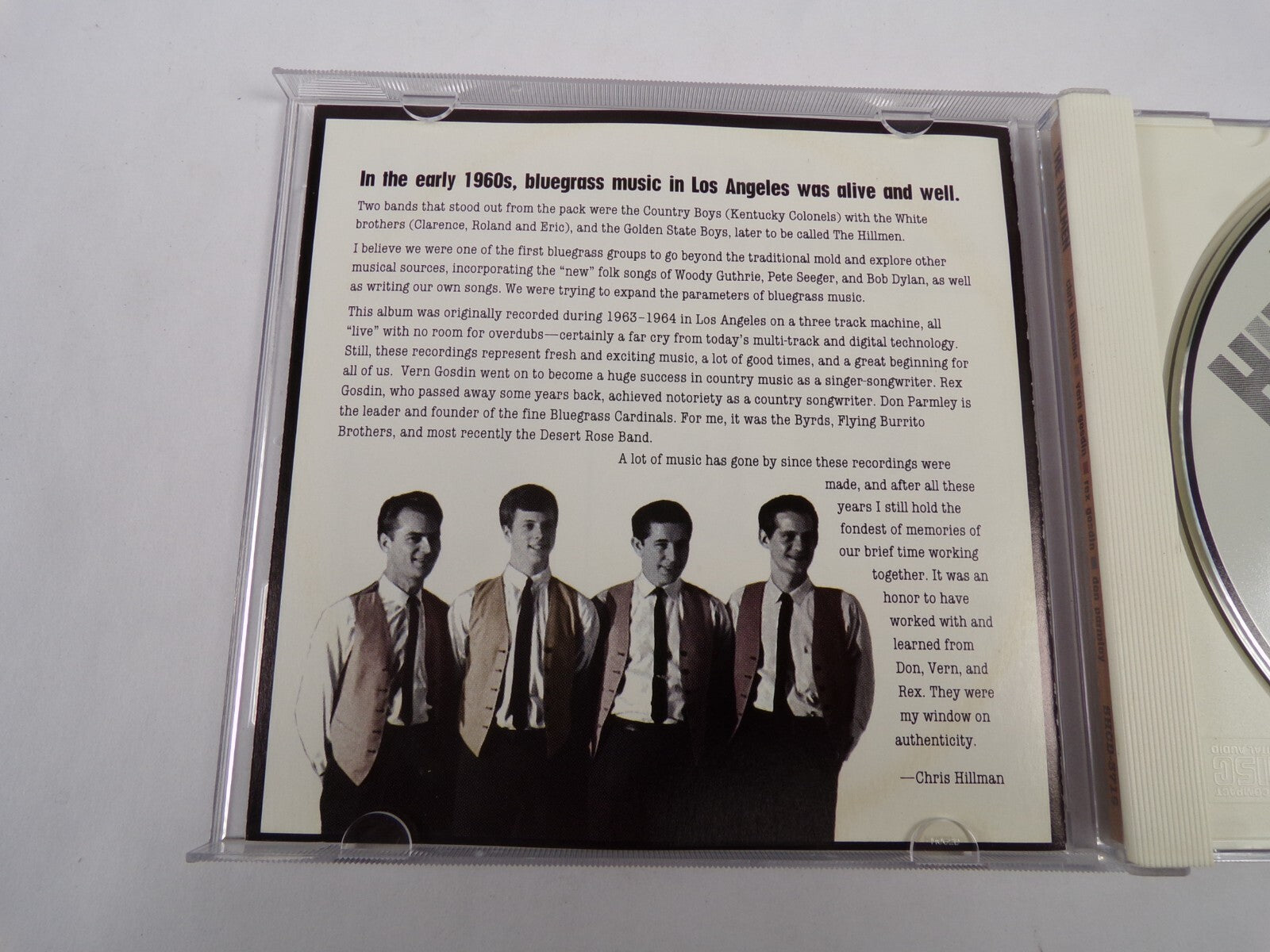The Chris Hillmon Vern Gosdin Rex Gosdin Don Parmley Hillmen Copper Kettle CD#60