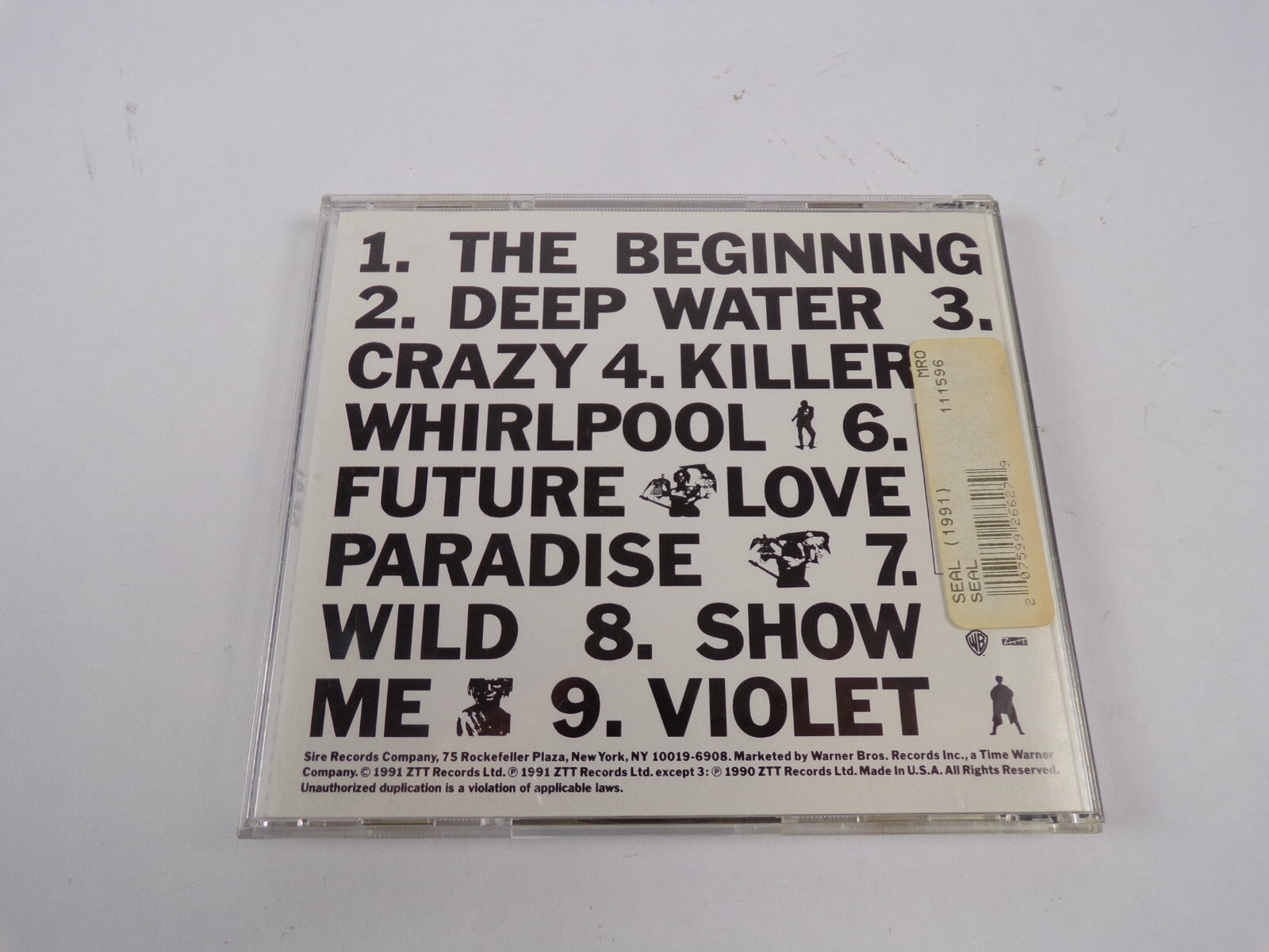 Seal The Beginning Deep Water Crazy Killer Whirlpool Future Love Paradise CD#47