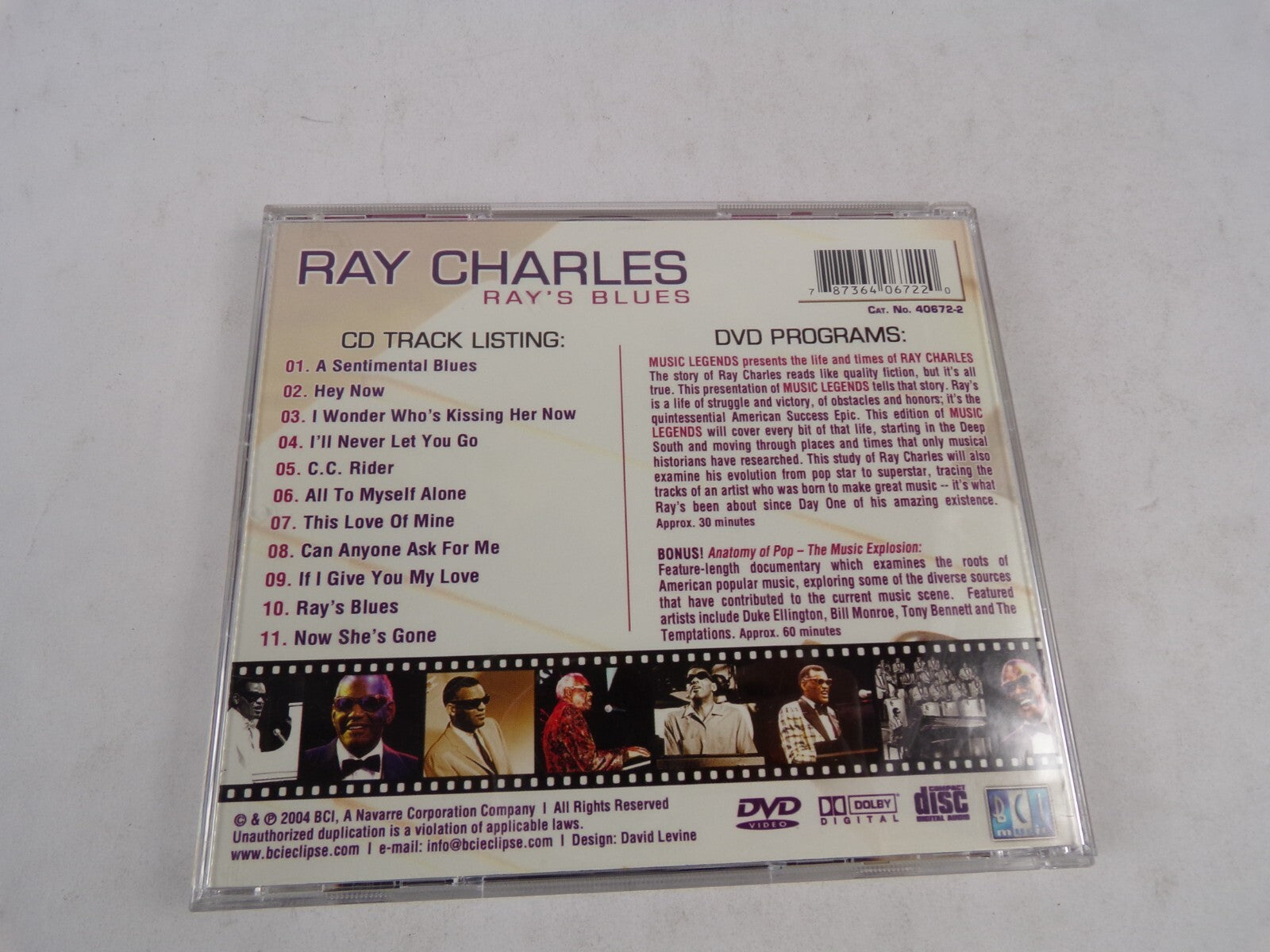 Ray Charles Ray's Blues A Sentimental Blues Hey Now I Wonder Who's Kissing CD#53
