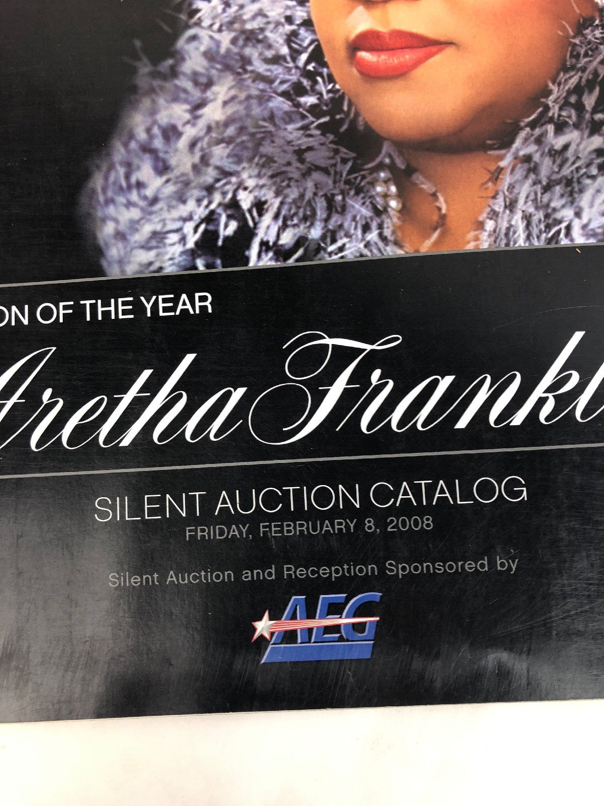 Musicares Aretha Franklin Person Of The Year Silent Auction Catalog Feb 2008