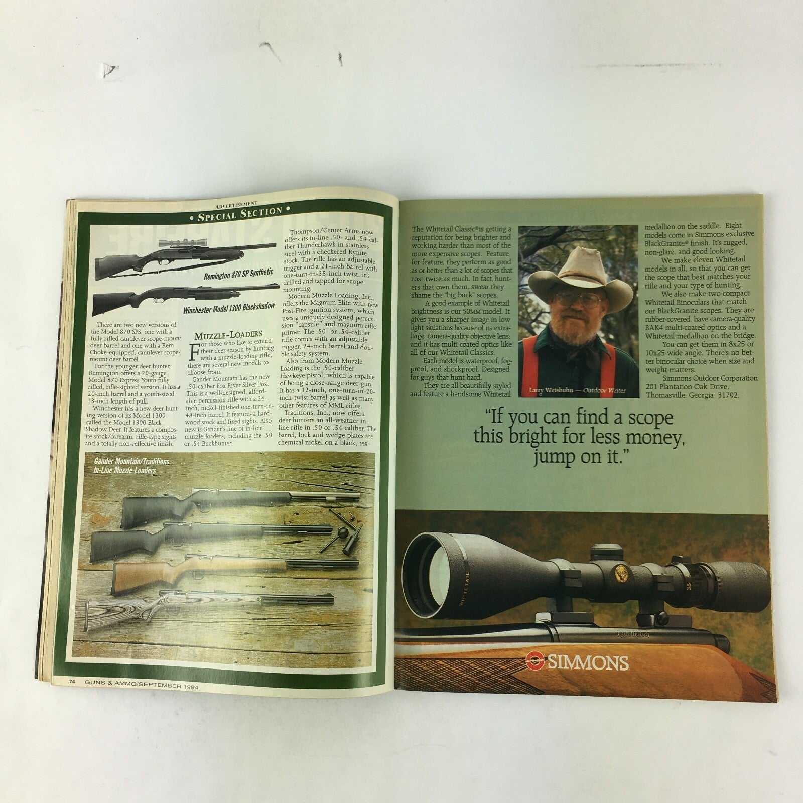 September 1994 Guns & Ammo Magazines Combat Compacts Glock 22 Taurus .44 Magnum