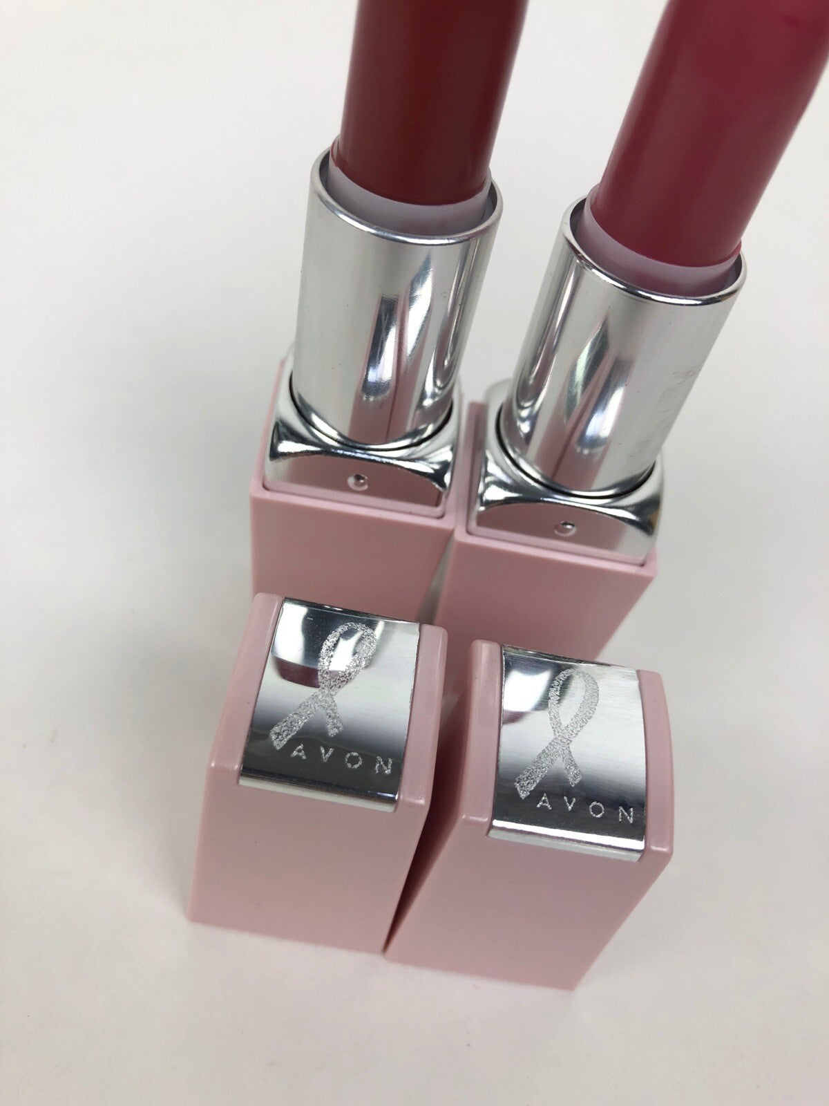 AVON Ultra Color Rich Renewable Lipstick Lot Of 2 Breast Cancer Case - FSTSHP