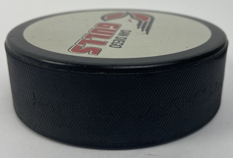 NBC 7 KNSD 39 NEWS SAN DIEGO GULLS VINTAGE OFFICIAL Hockey PUCK MADE IN 🇨🇿