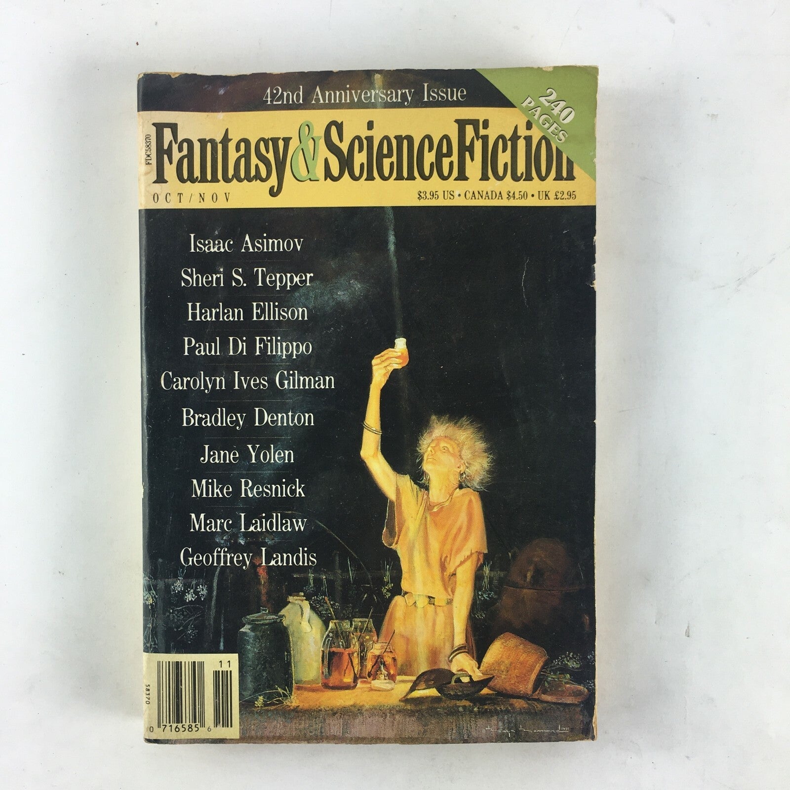 November Fantasy&Science Fiction Magazine Bradley Denton Jane Yolen Mike Resnick