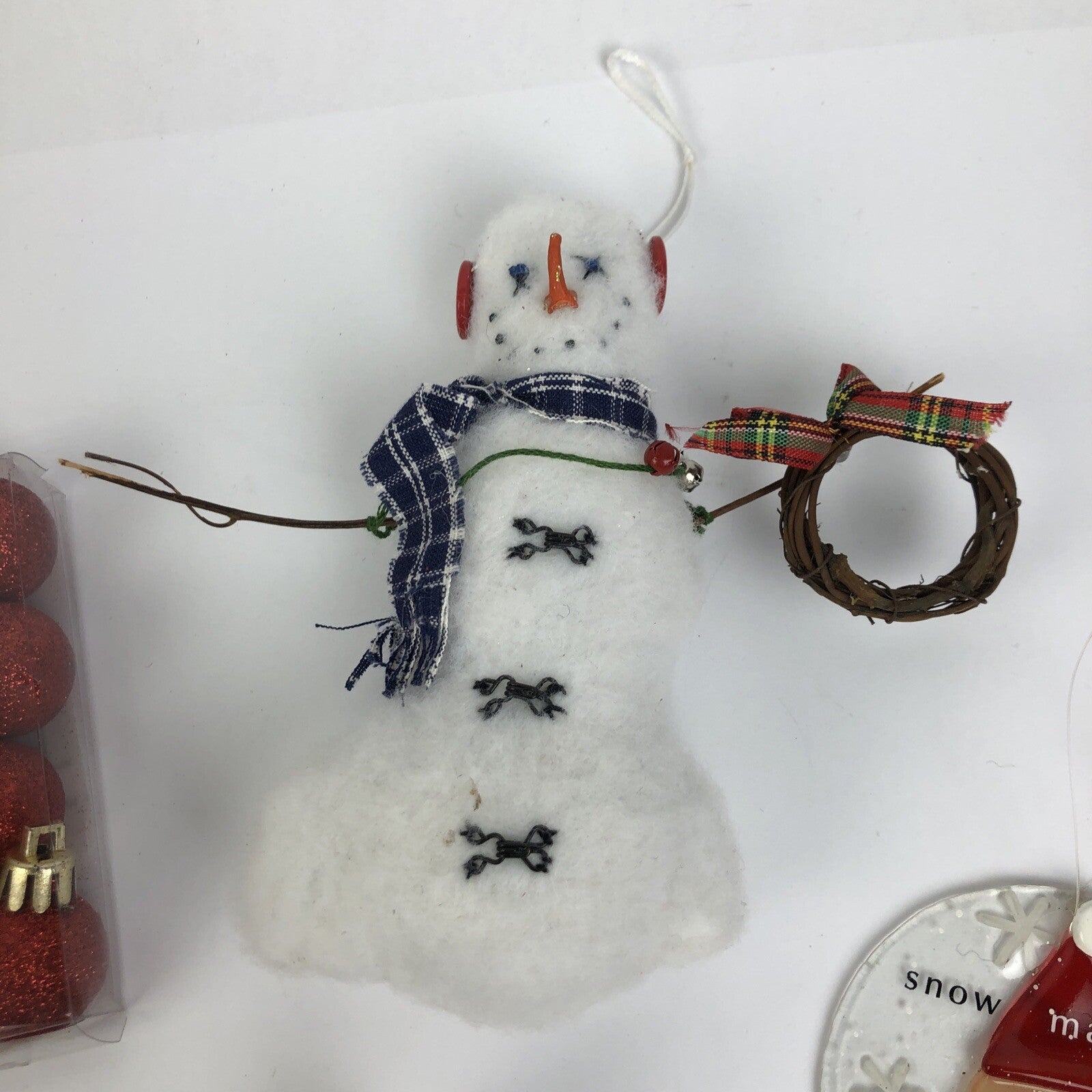 Collection Lot 8 Vintage Christmas Ornaments Nutcracker Snowman Boyds Collection