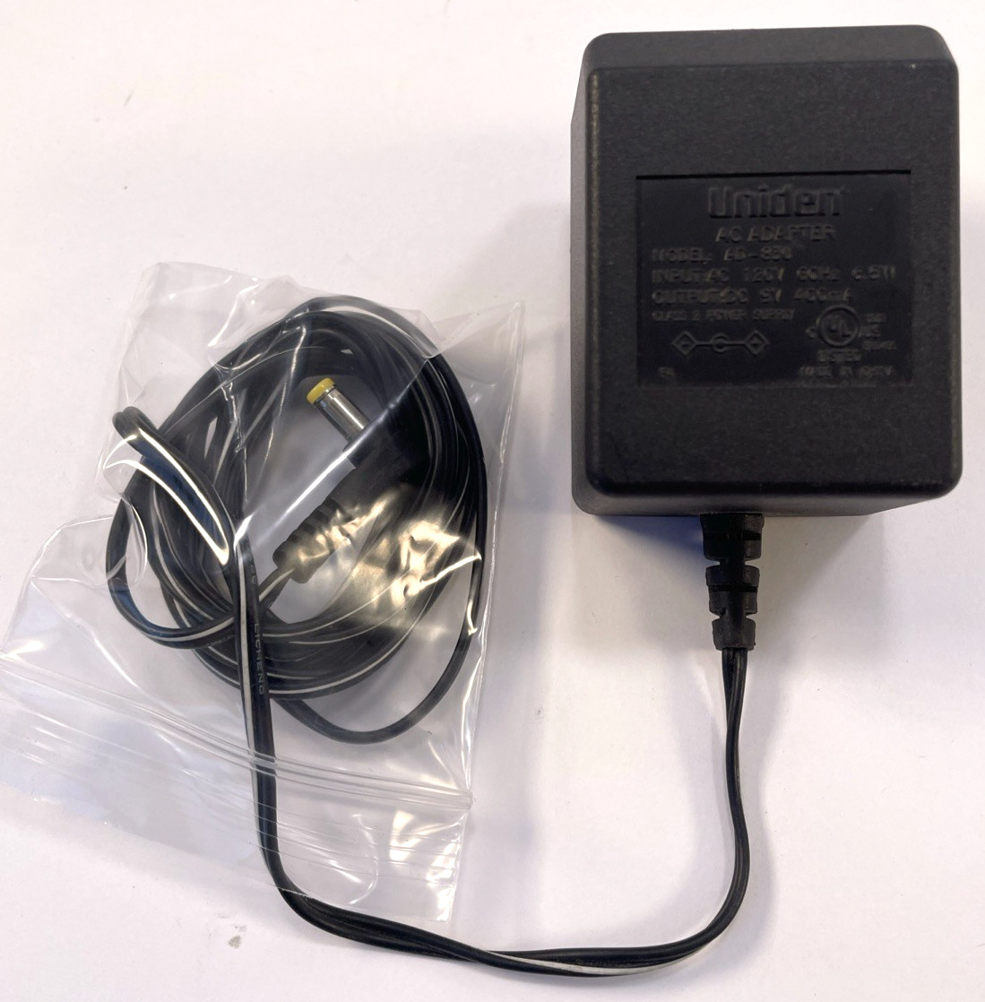 Geniune Uniden Model AD-830 Output 9V 0.40A AC Power Supply Adapter #A00