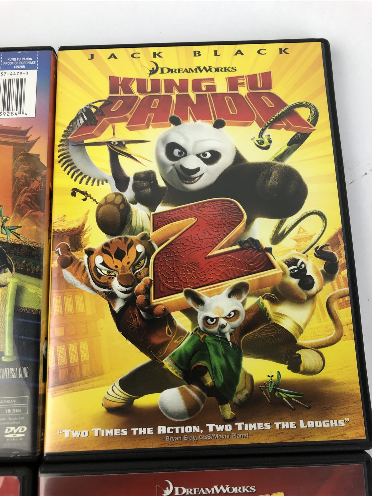 Lot Of 4 DVD's Kung Fu Panda, KFP #2 ,Furious Five, Secrets of the Masters - VGC