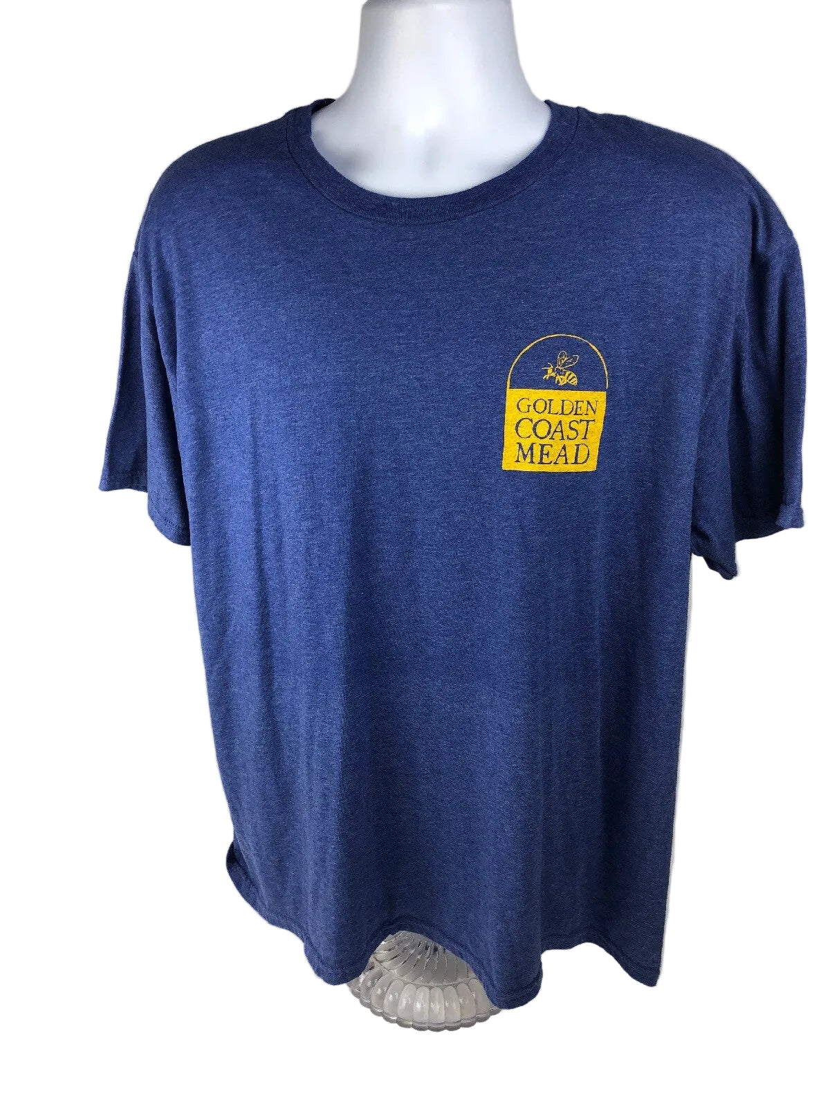 Golden Coast Mead T Shirt Sz XL Blue Gandalf Drank Mead Sustainable Fabric