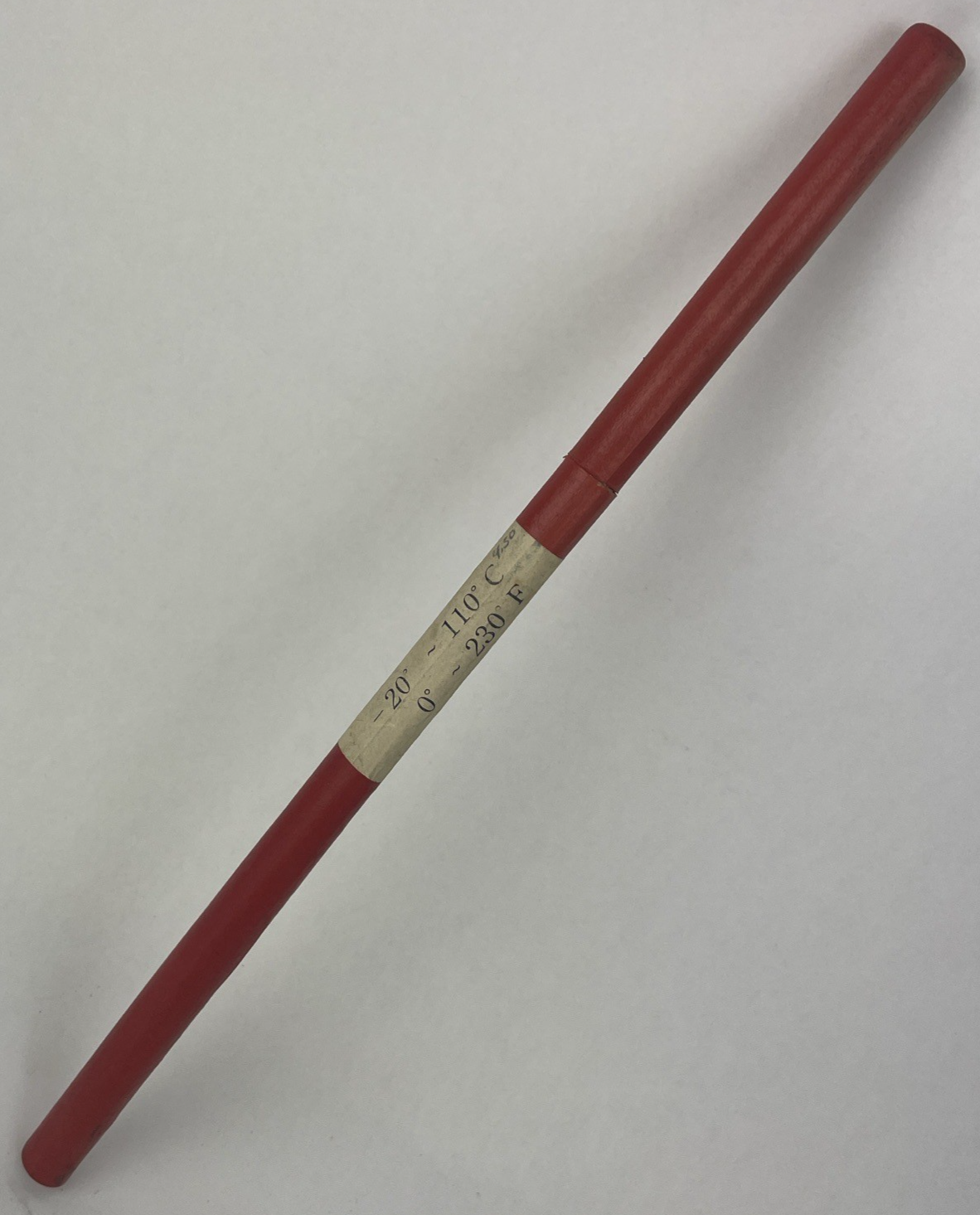 Vintage Thermometer Japan 76mm Immersion WOOD CO 12”  0 To 230 F -  M 648G