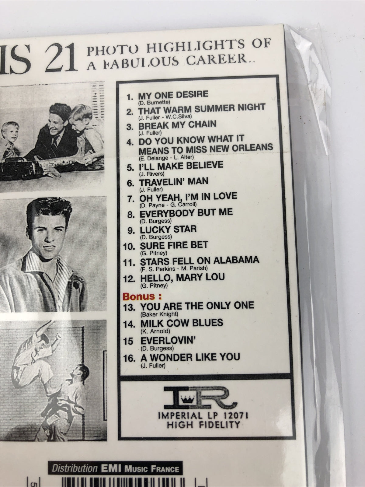 RICKY NELSON - Rick Is 21 - CD - Extra Tracks Import - **Mint Condition**