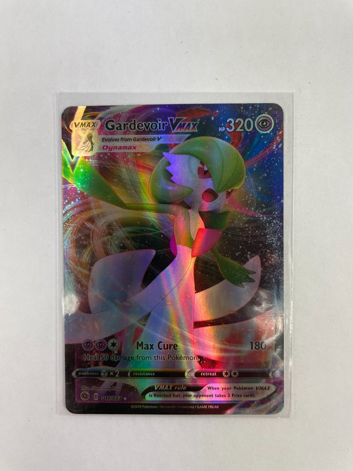 Pokemon Gardevoir Vmax HP 320 Max Cure 180 017/073