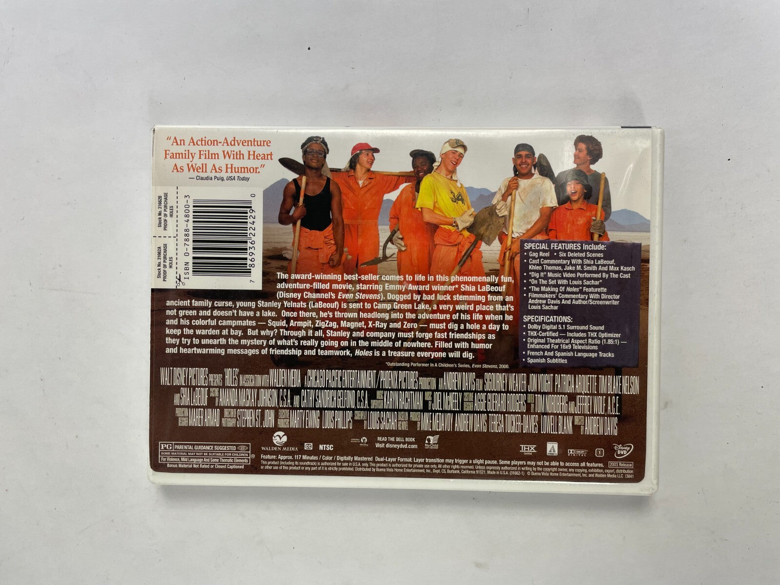 Holes One Of America's Most Cherished Books Arrives In A Winning Movie DVD Movie