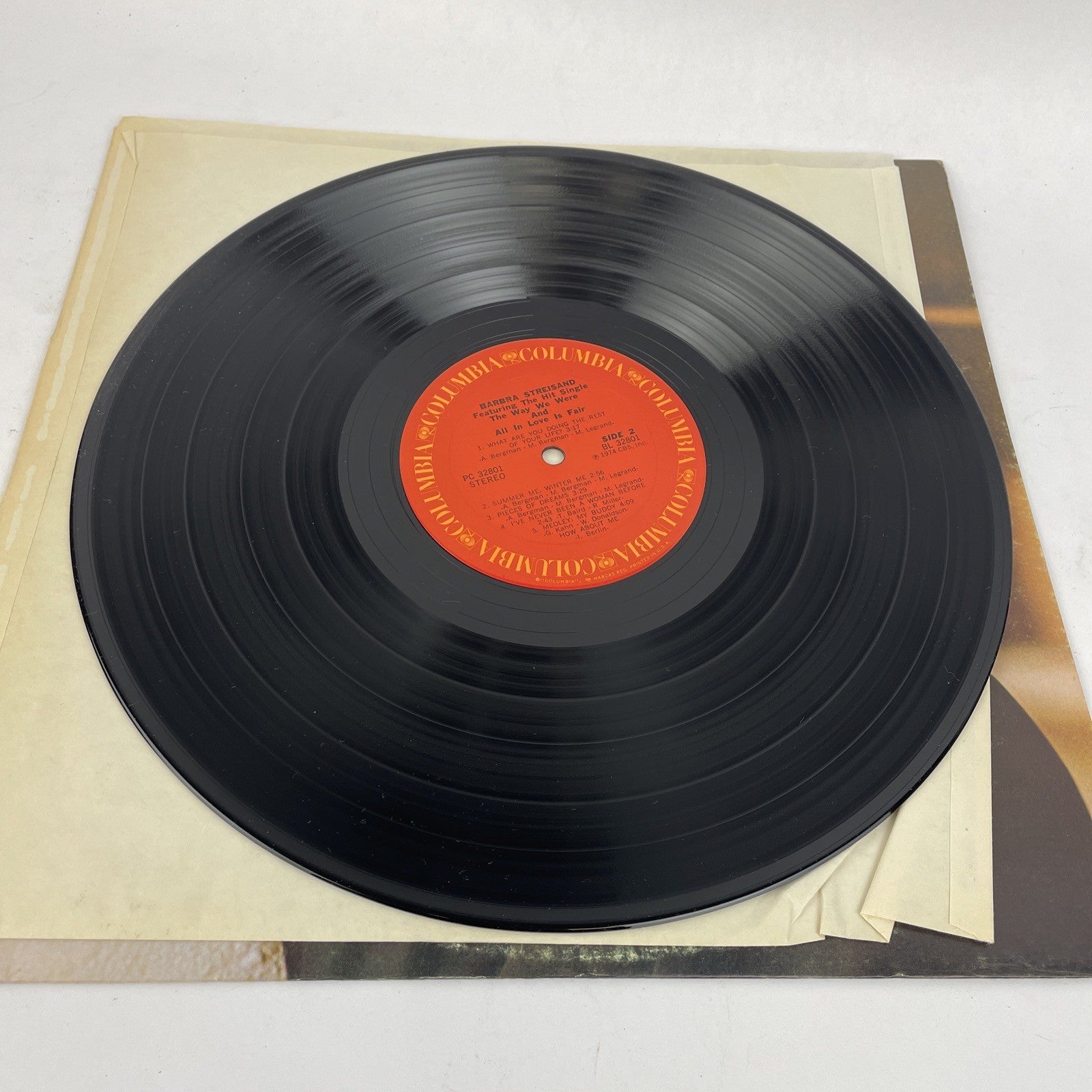 BARBRA STREISAND ~ SELF TITLED ~ LP Vinyl Columbia Records 1974 PC 32801