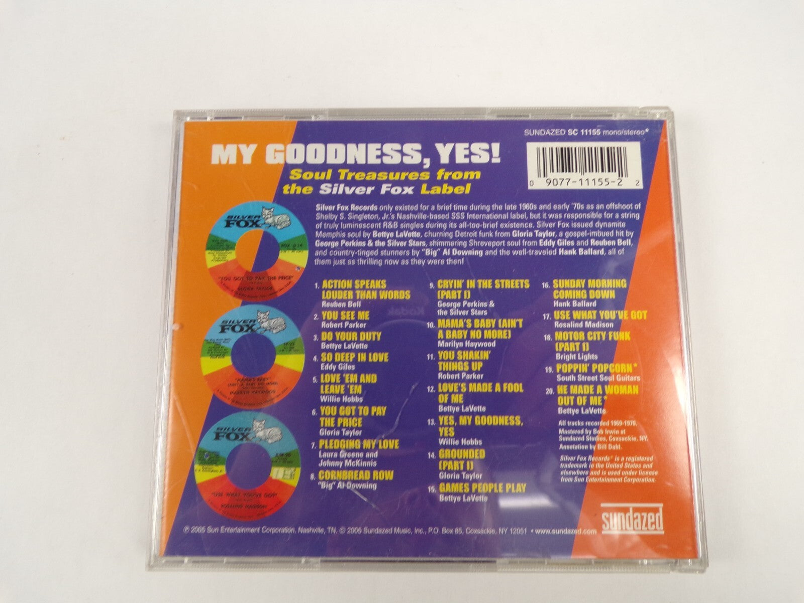 My Goodness, Yes! Soul Treasures From The Silver Fox Label Do Your Duty CD#43