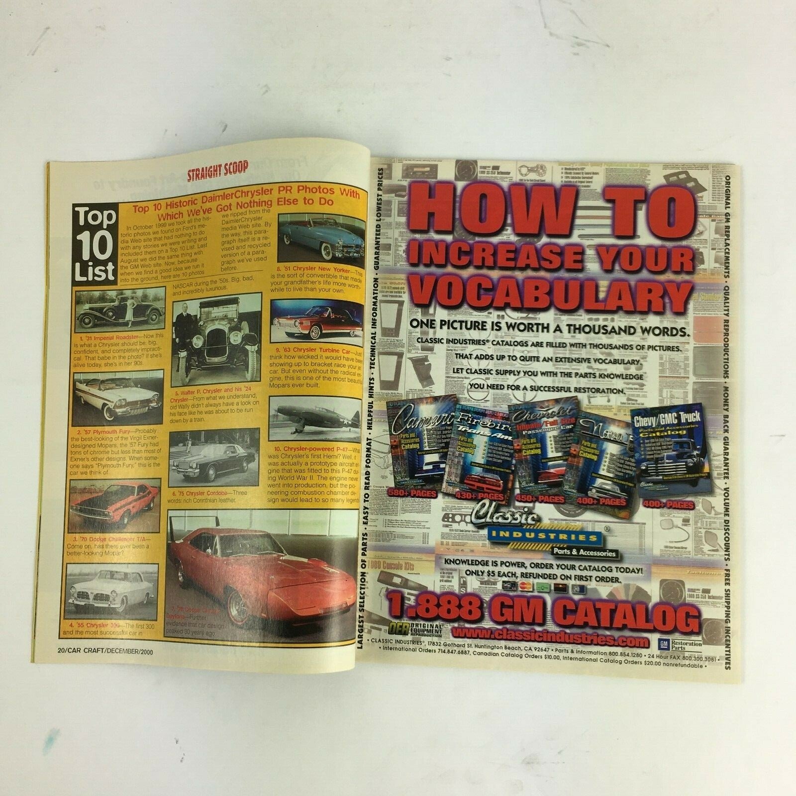 December 2000 Car Craft Magazine 99+ Engine Swaps Made Easy! Chevy Ford Mopar 
