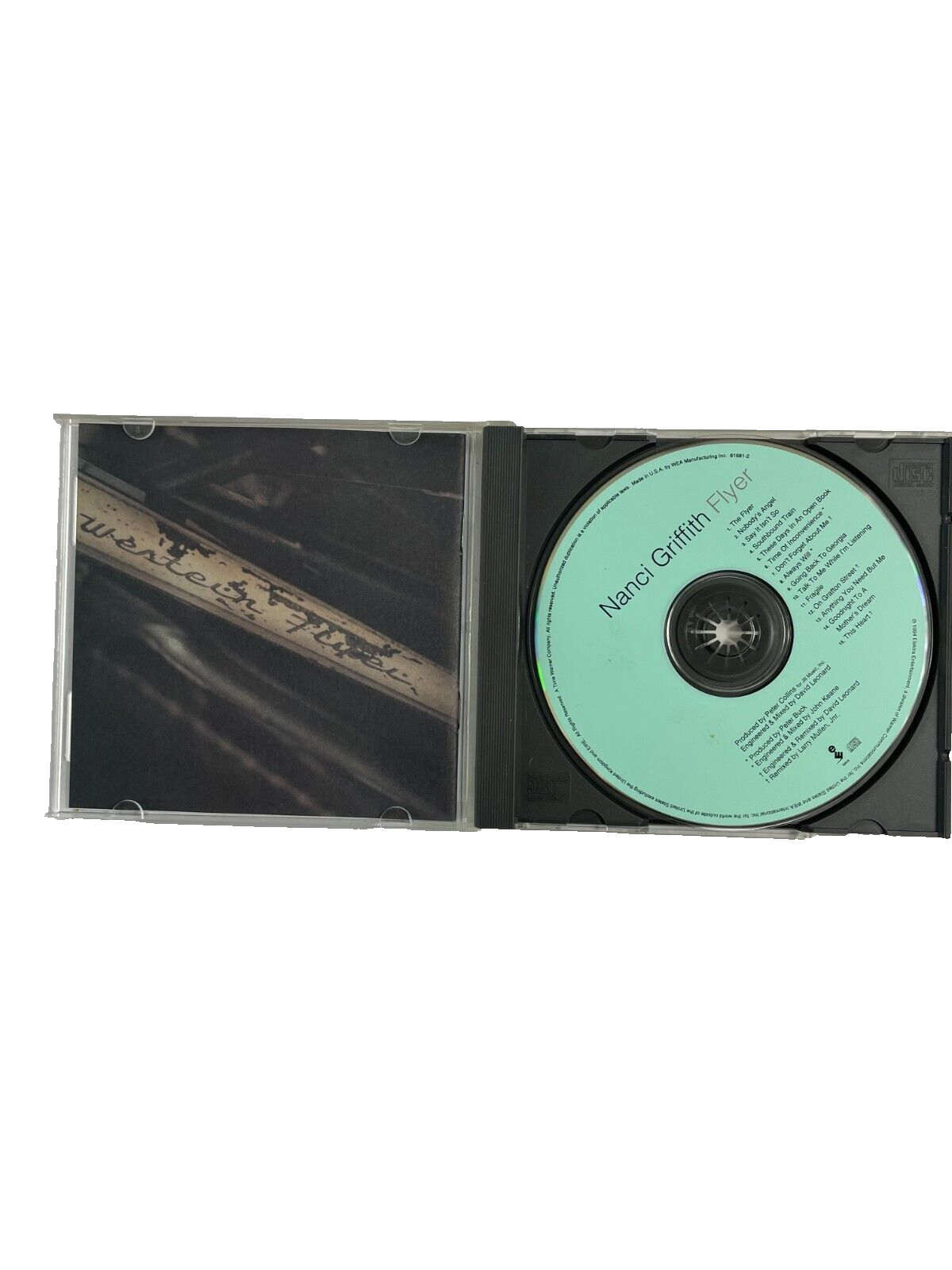 Nanci Griffith Flyer Nobody's Angel Southbound Train Always Will Fragile #F-G