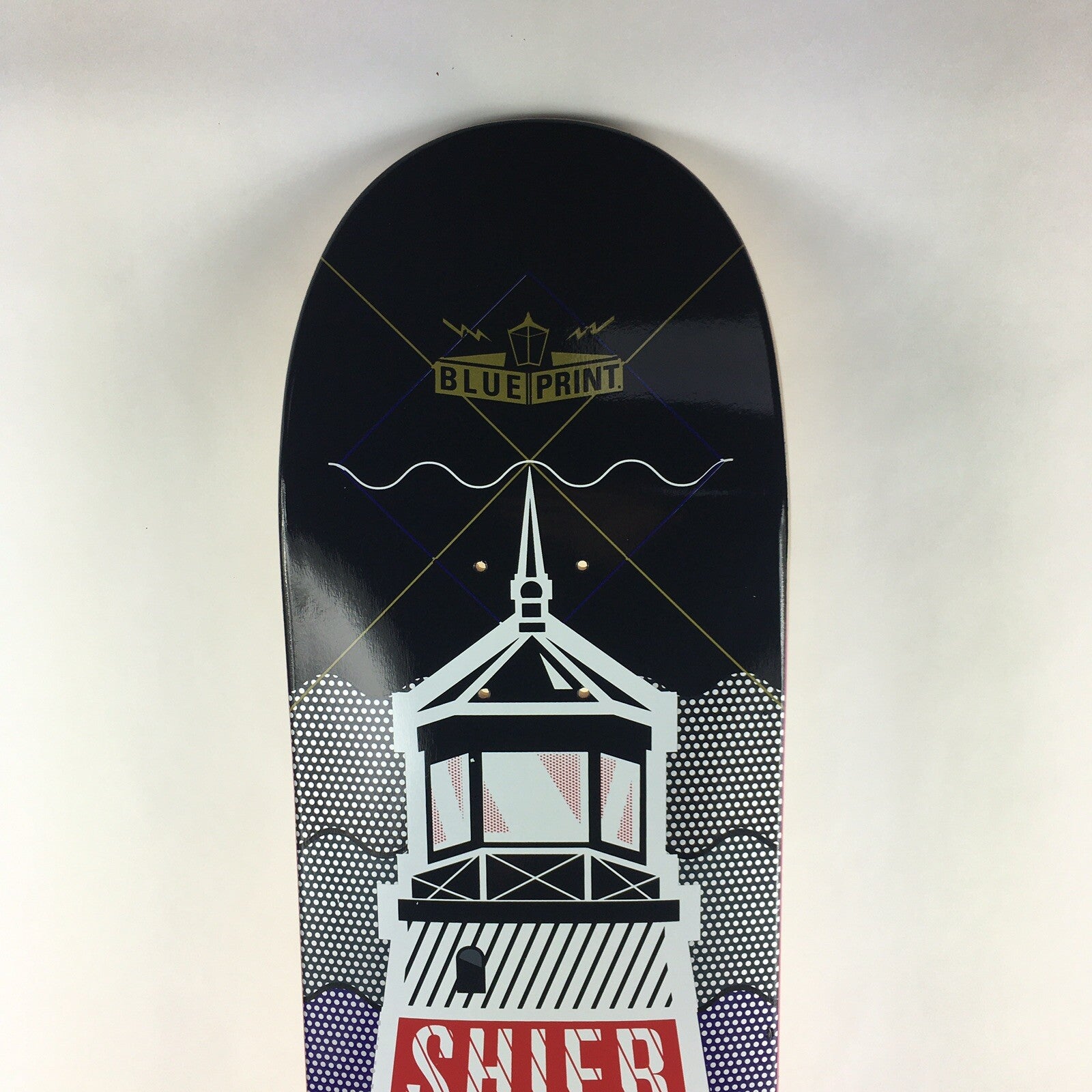 BLUEPRINT skateboards deck 8.25” RARE quality Paul Shier Tower Rare