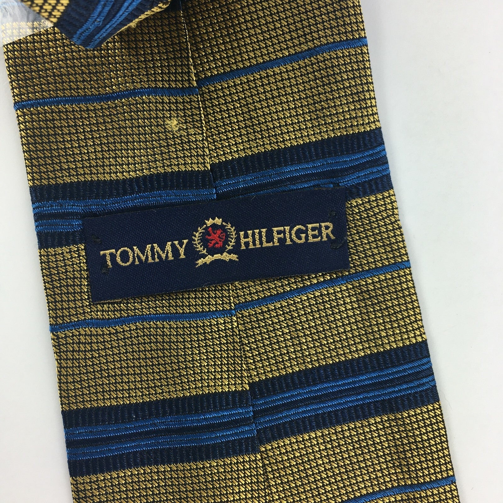 Genuine Tommy Hilfiger Silk Handmade Stylish Formal/Casual Tie Multi Coloured