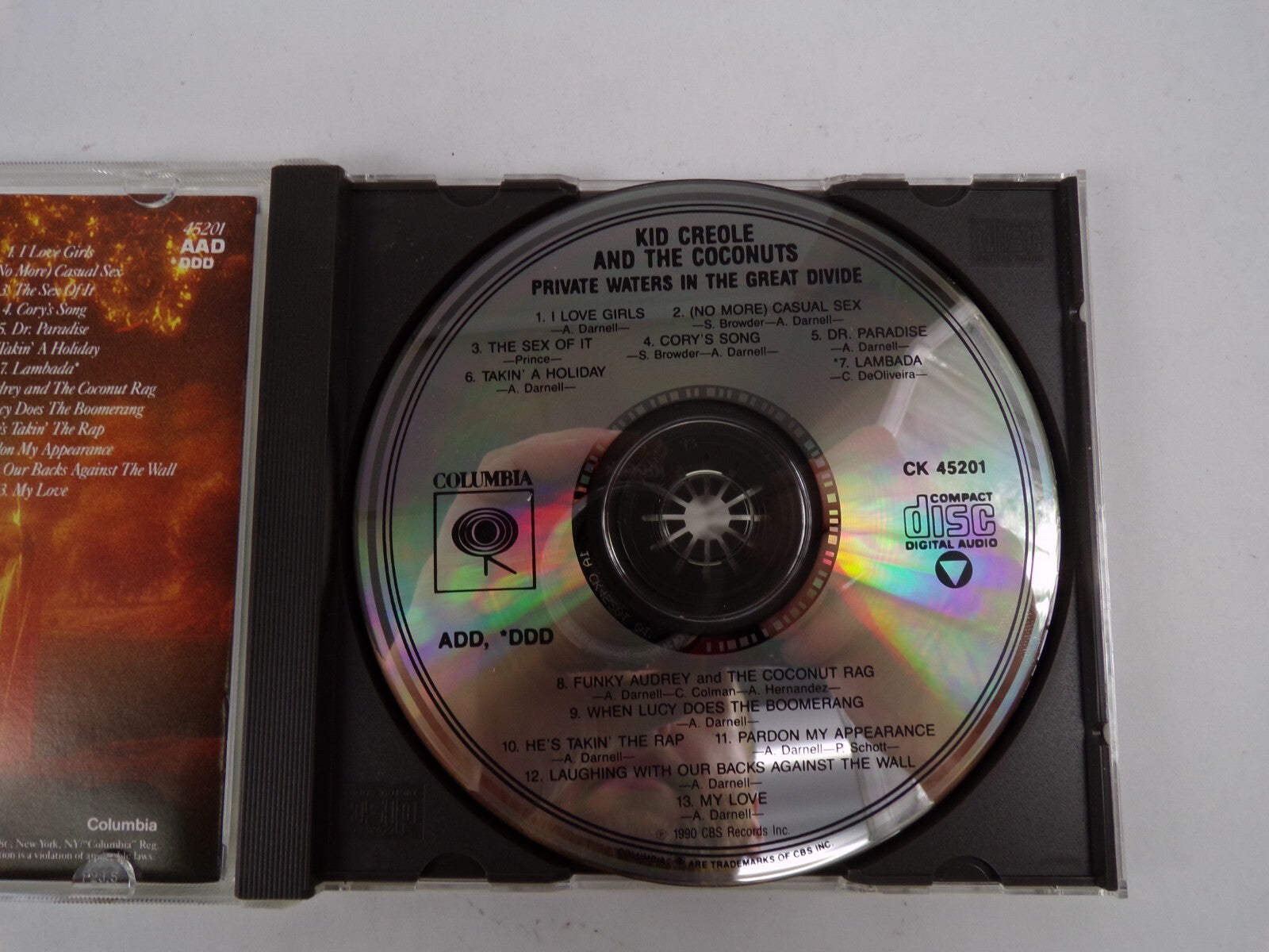 Kid Creole And The Coconuts Private Waters In The Great Divide CD#38