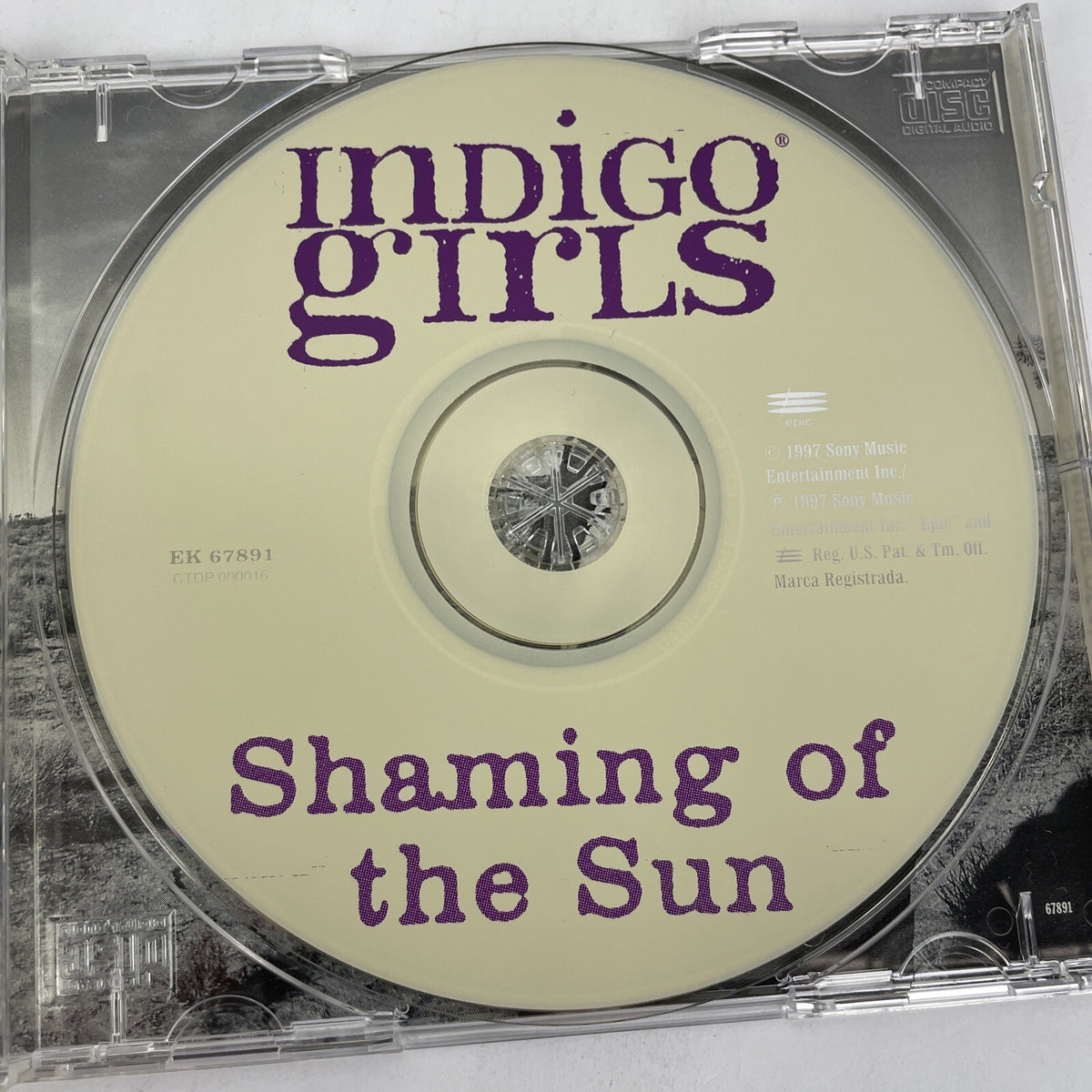 Shaming of the Sun - Digital Audio CD By Indigo Girls 1997 Sony Music - HI