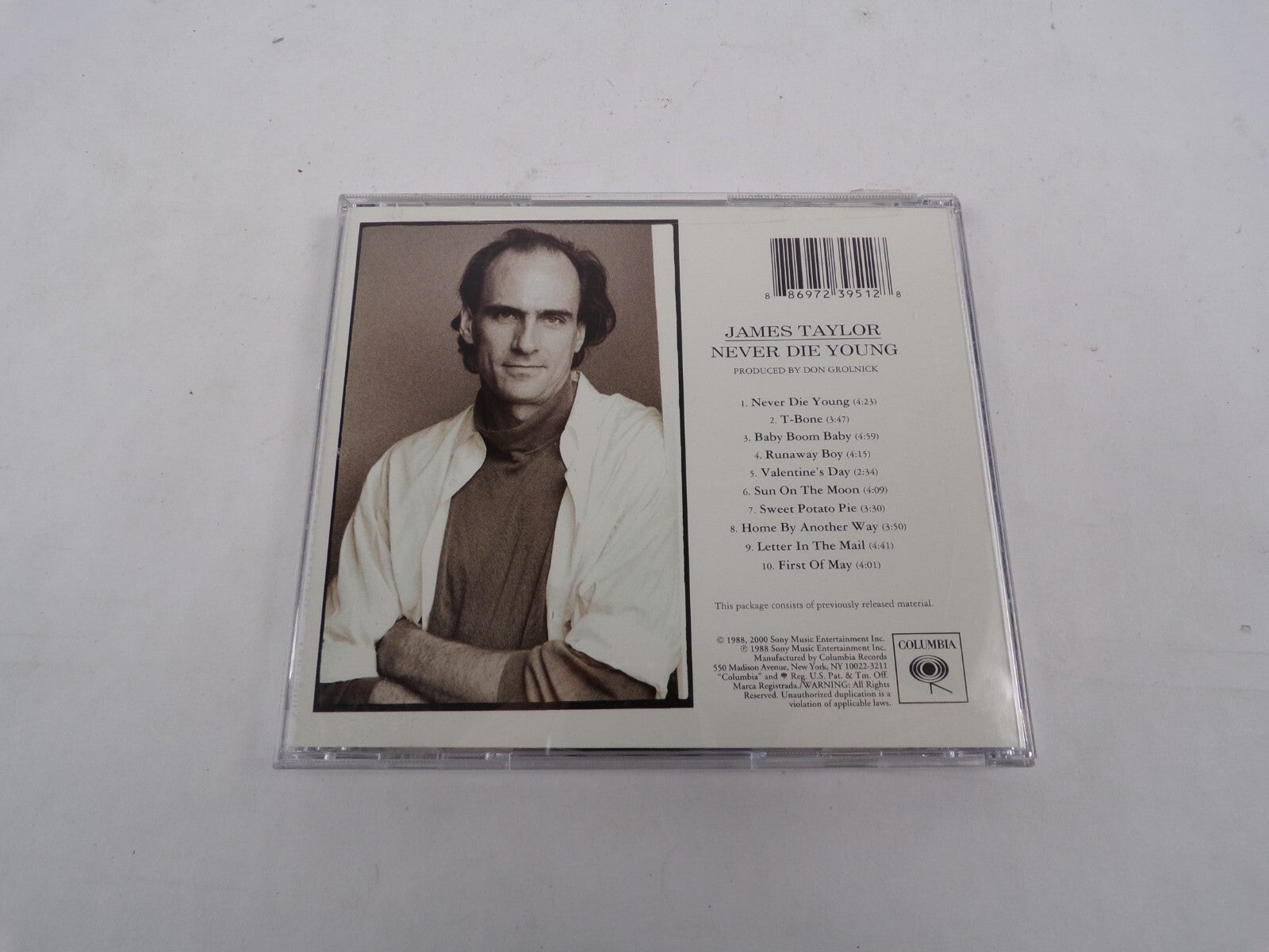 James Taylor Never Die Young  T Bone Baby Boom Baby Valentine's Day CD#30