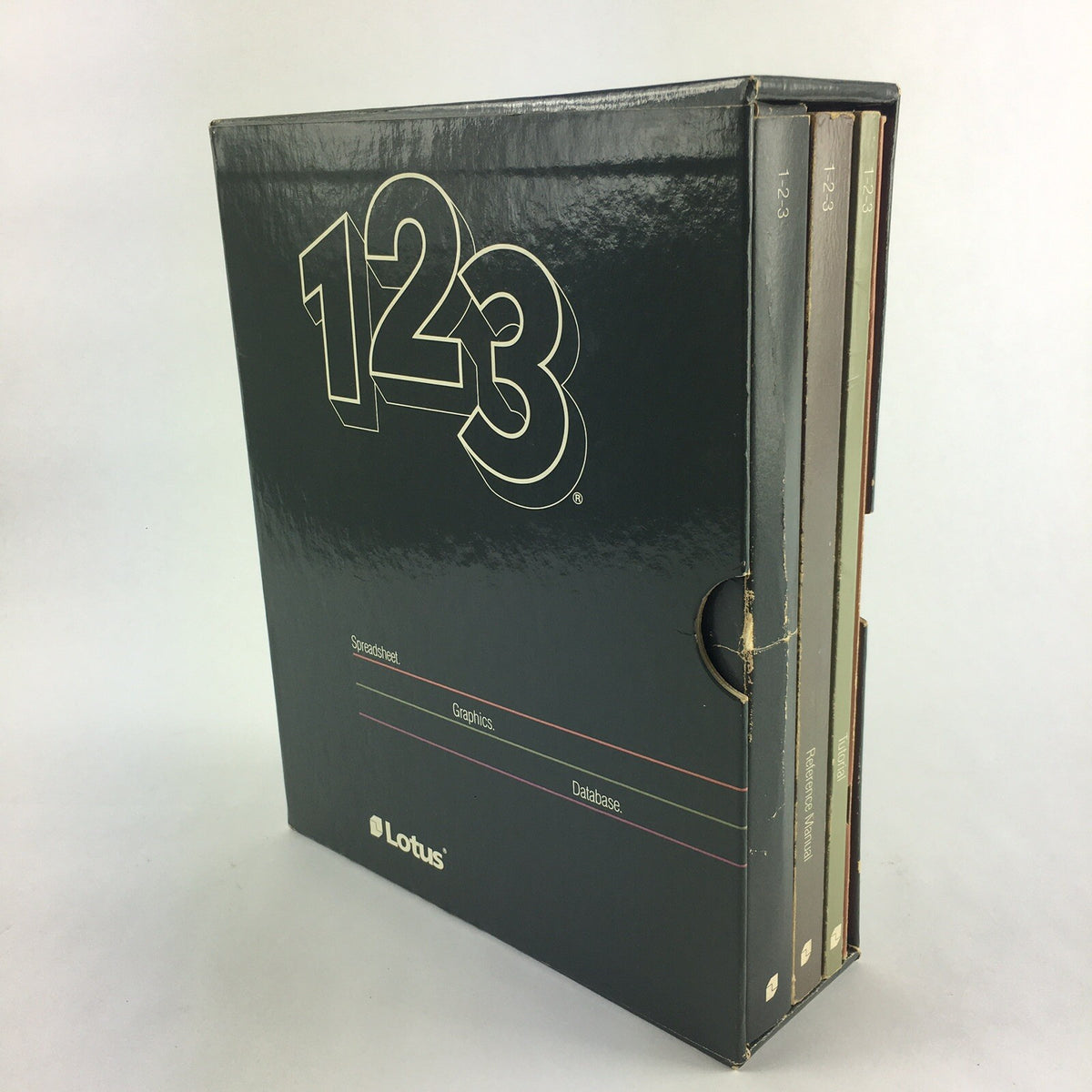 Vintage 1986 Lotus 1-2-3 Release 2.01 IBM PC 5.25" Floppy Disk Software RARE BIN
