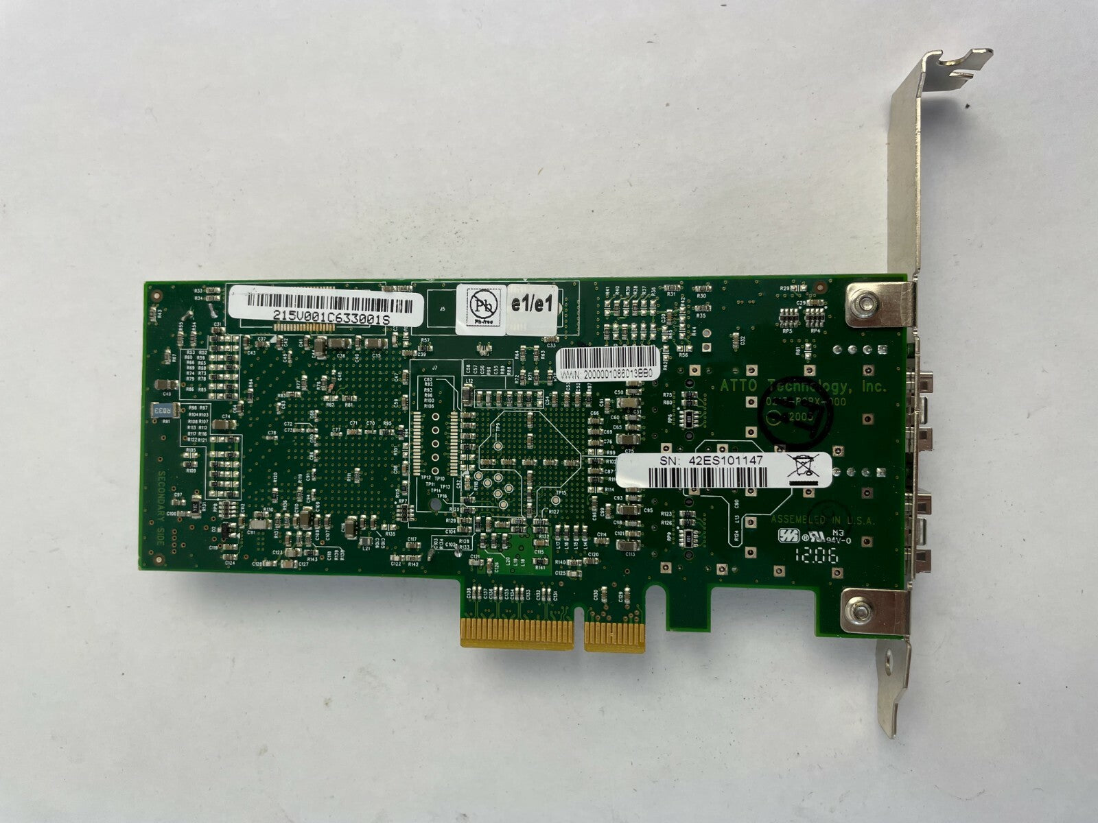 Genuine ATTO FC42ES e1/e1 PCI Expansion Card Desktop PC