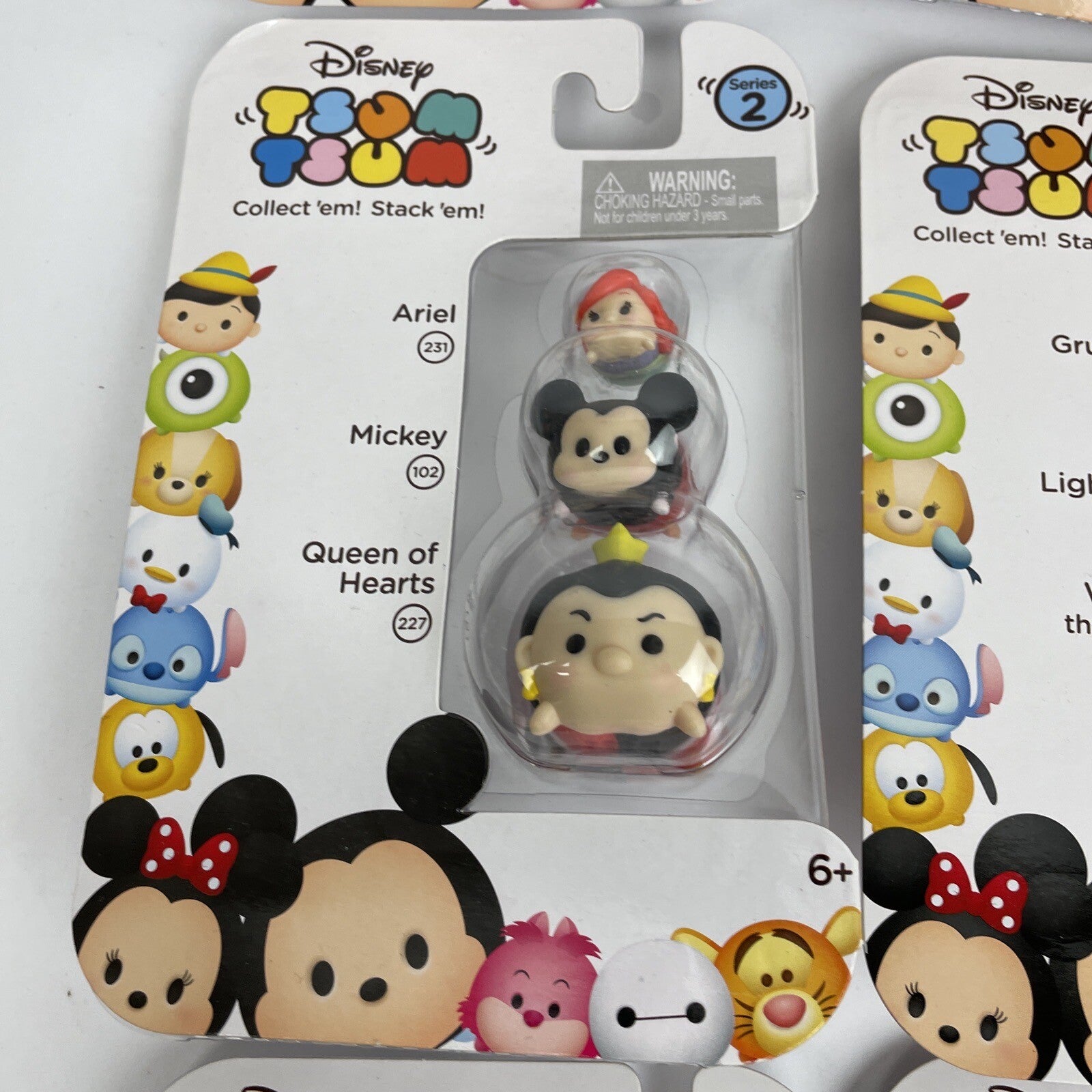 Disney Tsum Tsum Series 2 Three Stack Pack Vinyl Mini Toys Lot of 9 New Sealed