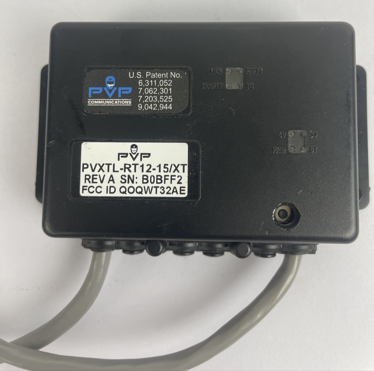 PVP Communications PVXTL-RT12-15XT REV A FCC ID QOQWT32AE