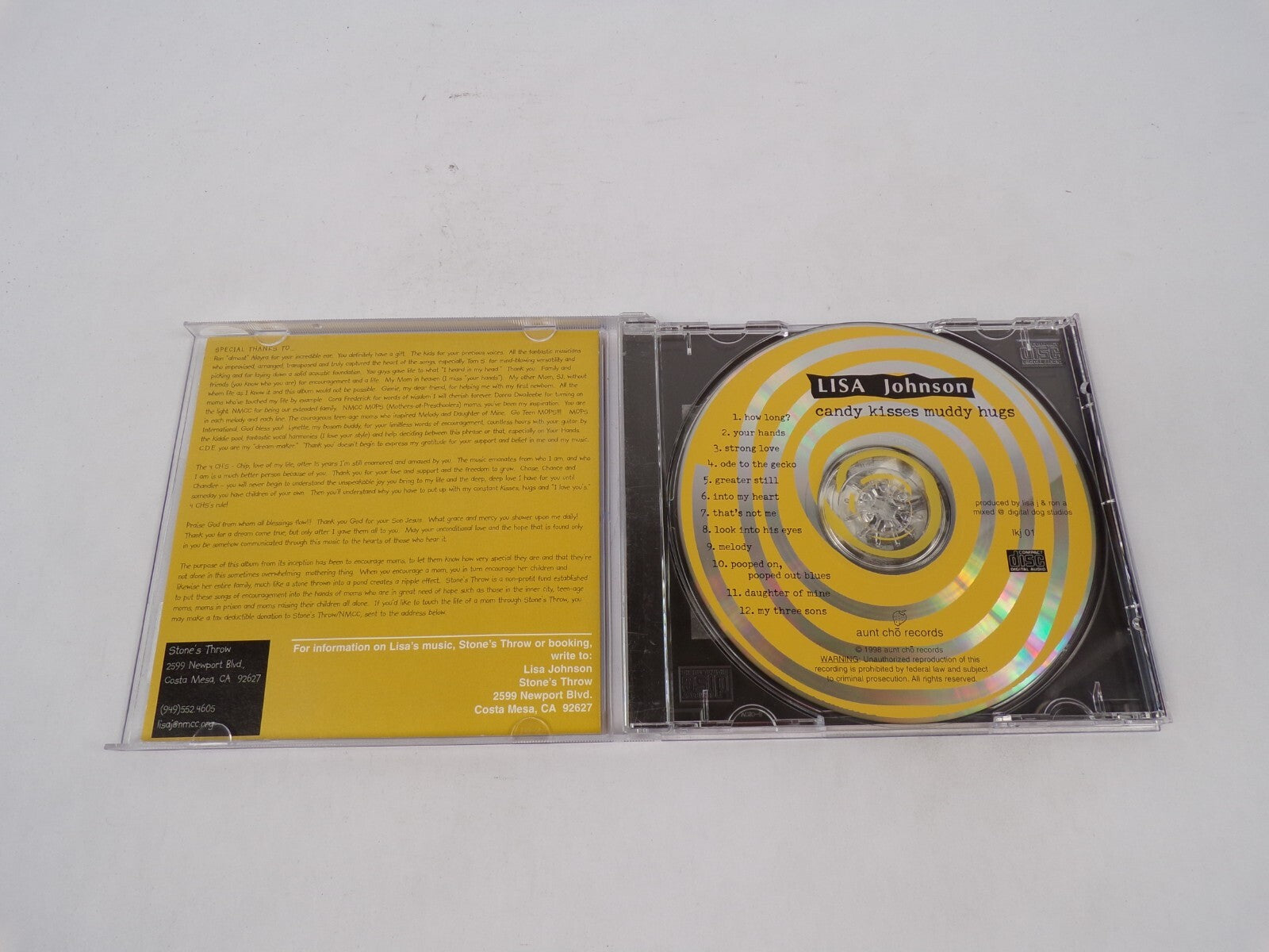 Candy Kisses Muddy Hugs Lisa Johnson How Long? Your Hands Strong Love Ode CD#69