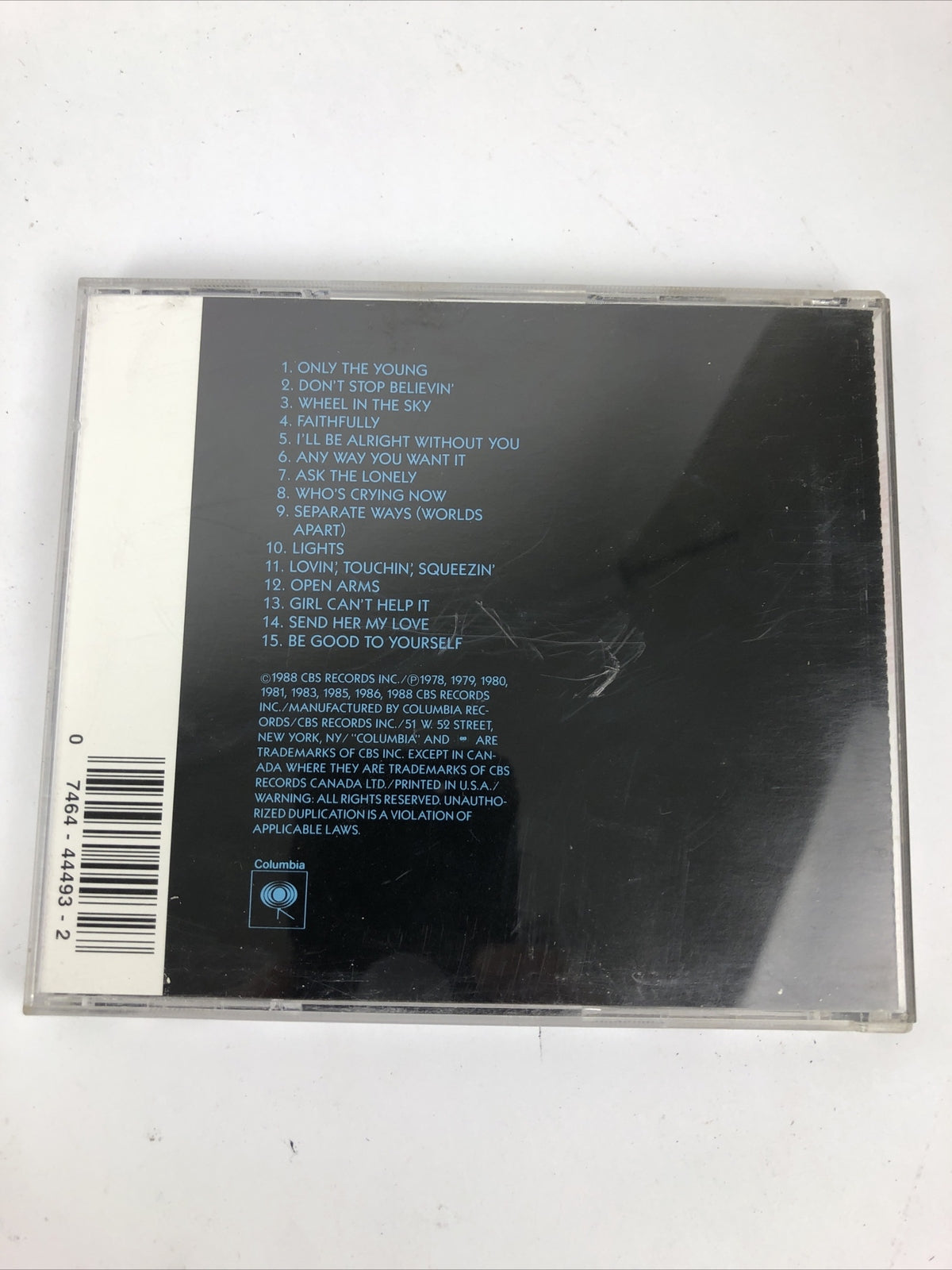 Journey : Greatest Hits Rock Columbia Records 1 Disc CD