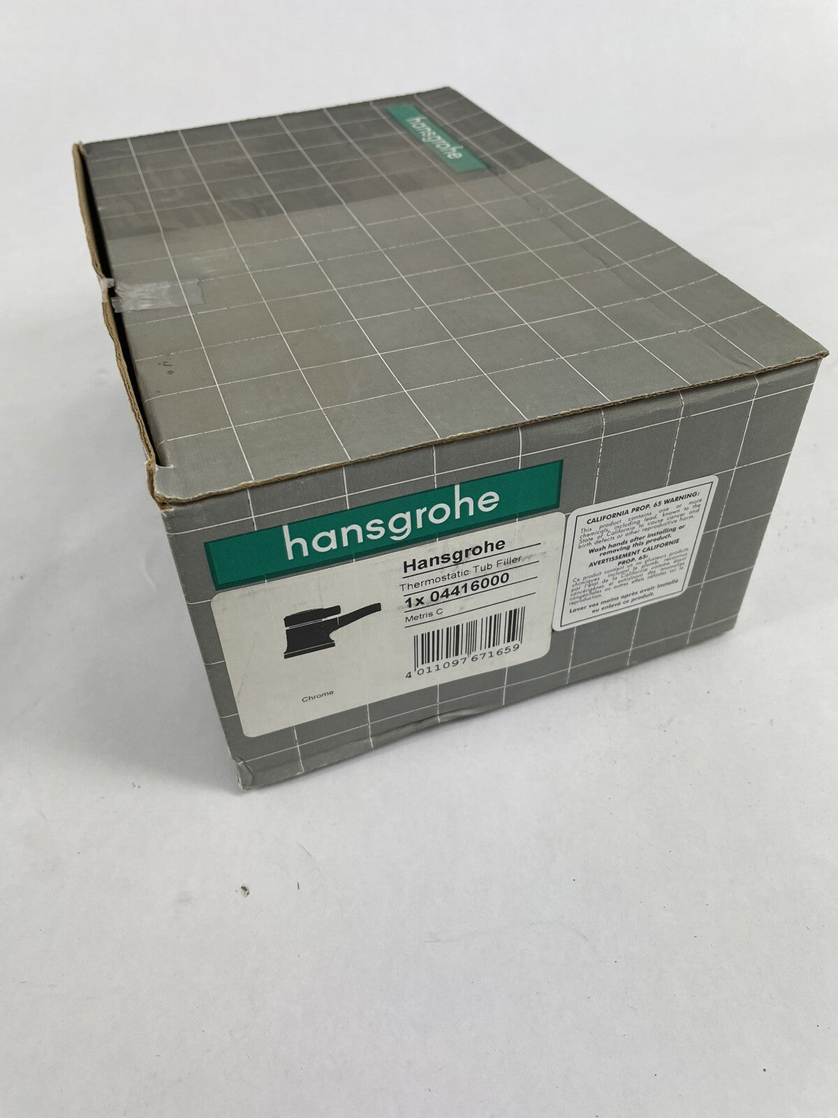 Hansgrohe Metris C 04416000 thermostatic tub filler polished chrome luxury bathtub faucet