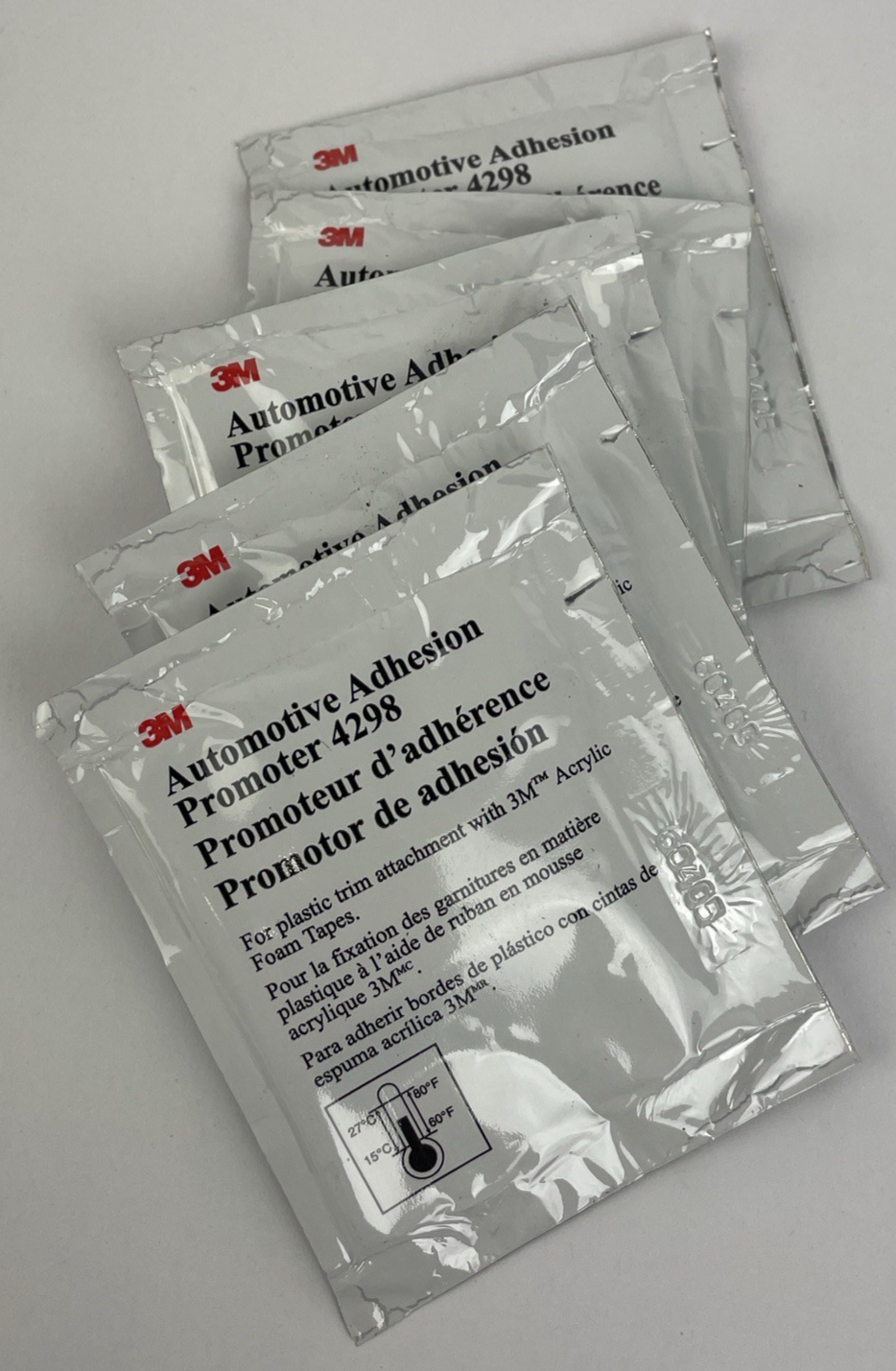 OEM 3M Scotch # 4298 Adhesion Promoter, 2.5cc sponge applicator- 5 pack