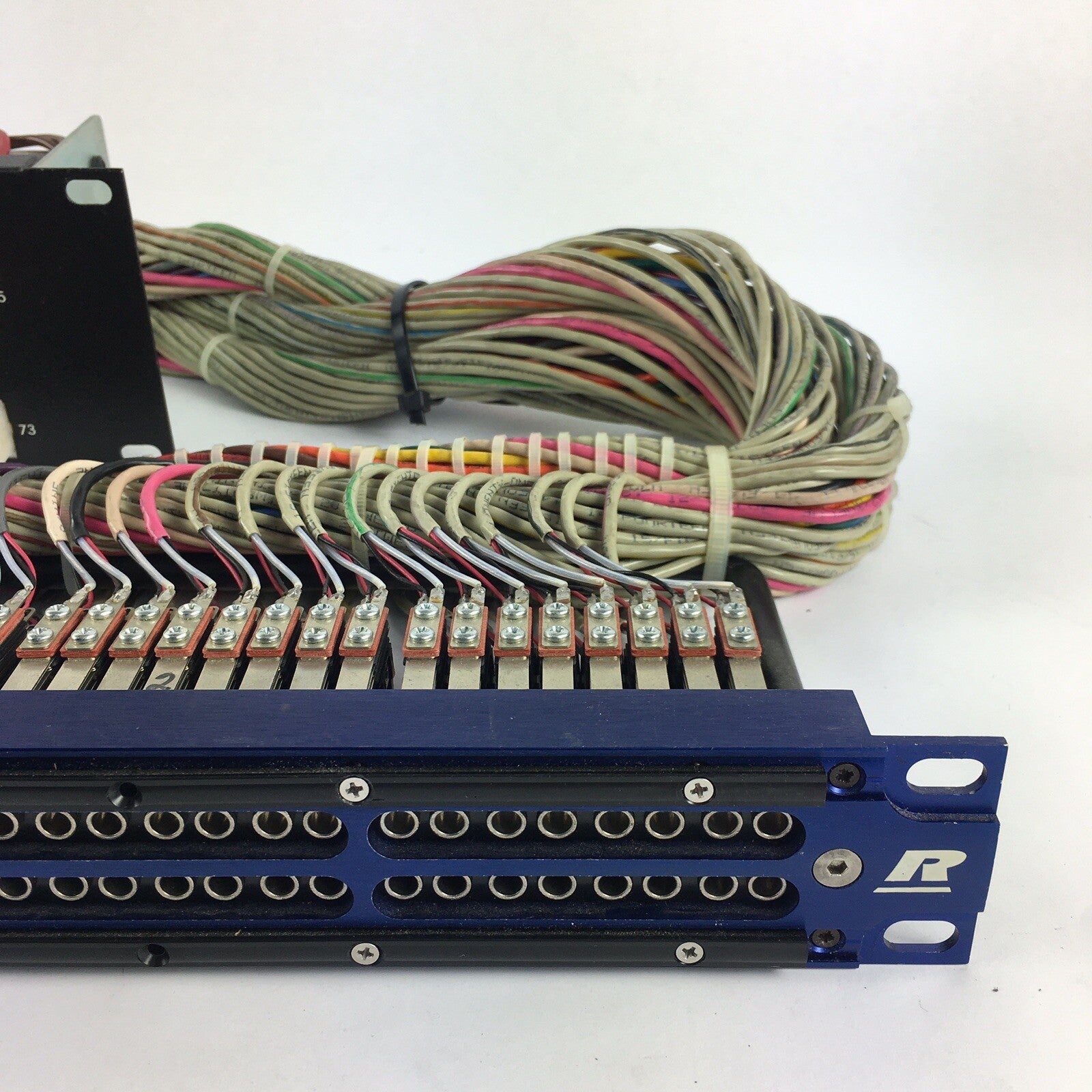 Blue Rean Neutrik TT Bantam 96 Point Patch Bay Wired e3 panel 96 connectors HN