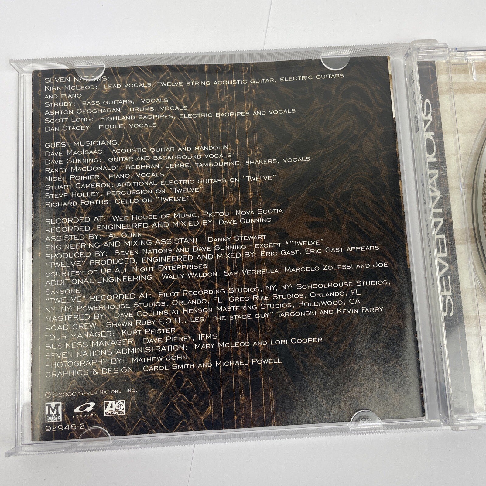" Seven Nations " - Self Titled Digital Audio CD Moriath Records 2000          S
