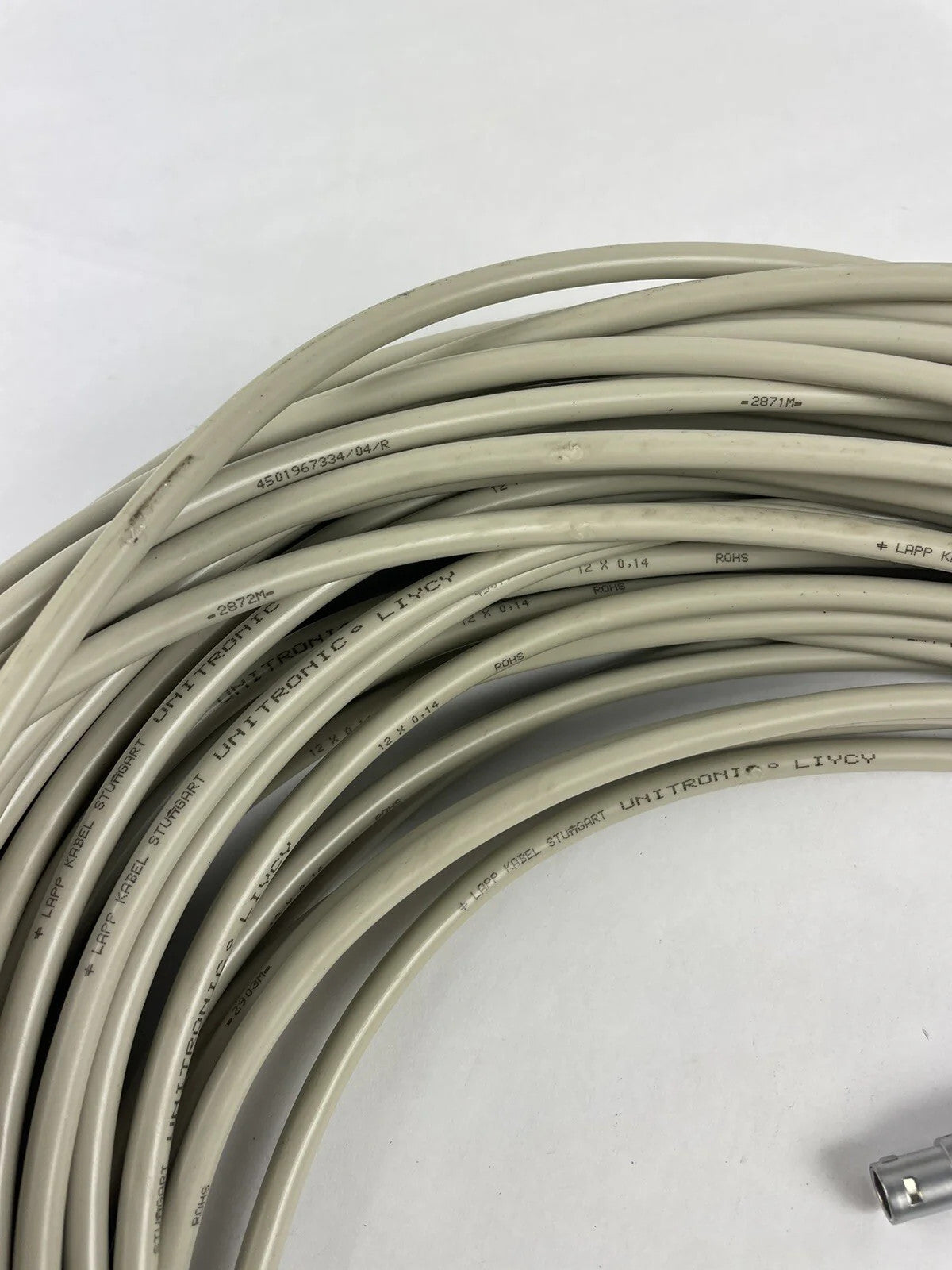 10pin FGG1B Female LAPP UNITRONIC LiY 24 AWG Multiconductor  Cable 50m 164"