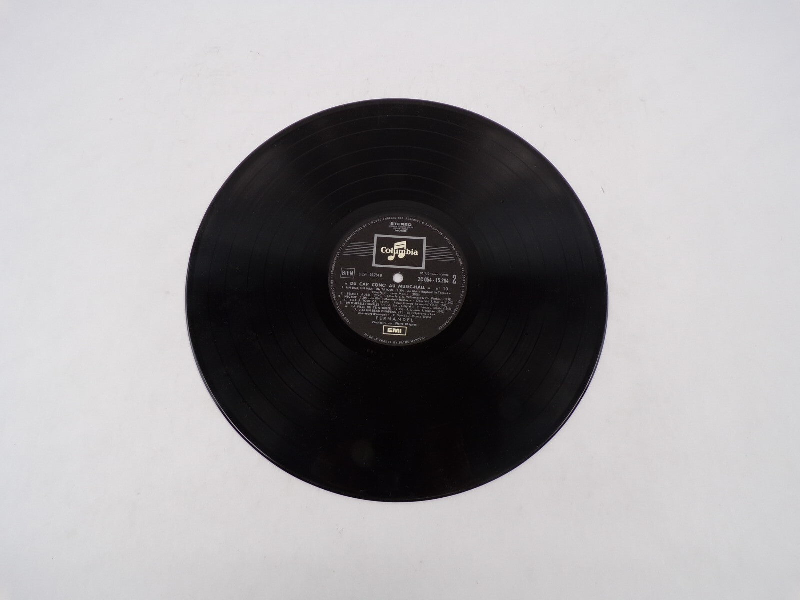 Du Caf'conc'au Music-Hall Fernandel Chante Ignace Un Homme Vinyl Record
