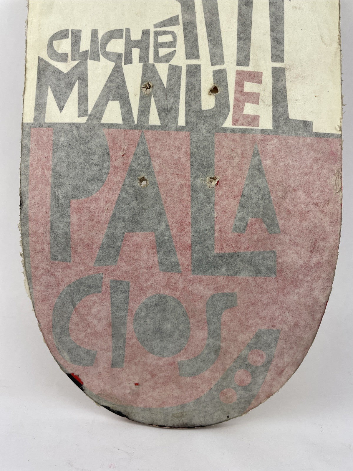 RARE Vintage Cliche Skateboards Manuel Palacios Model Skateboard Deck 7.5" x 31"