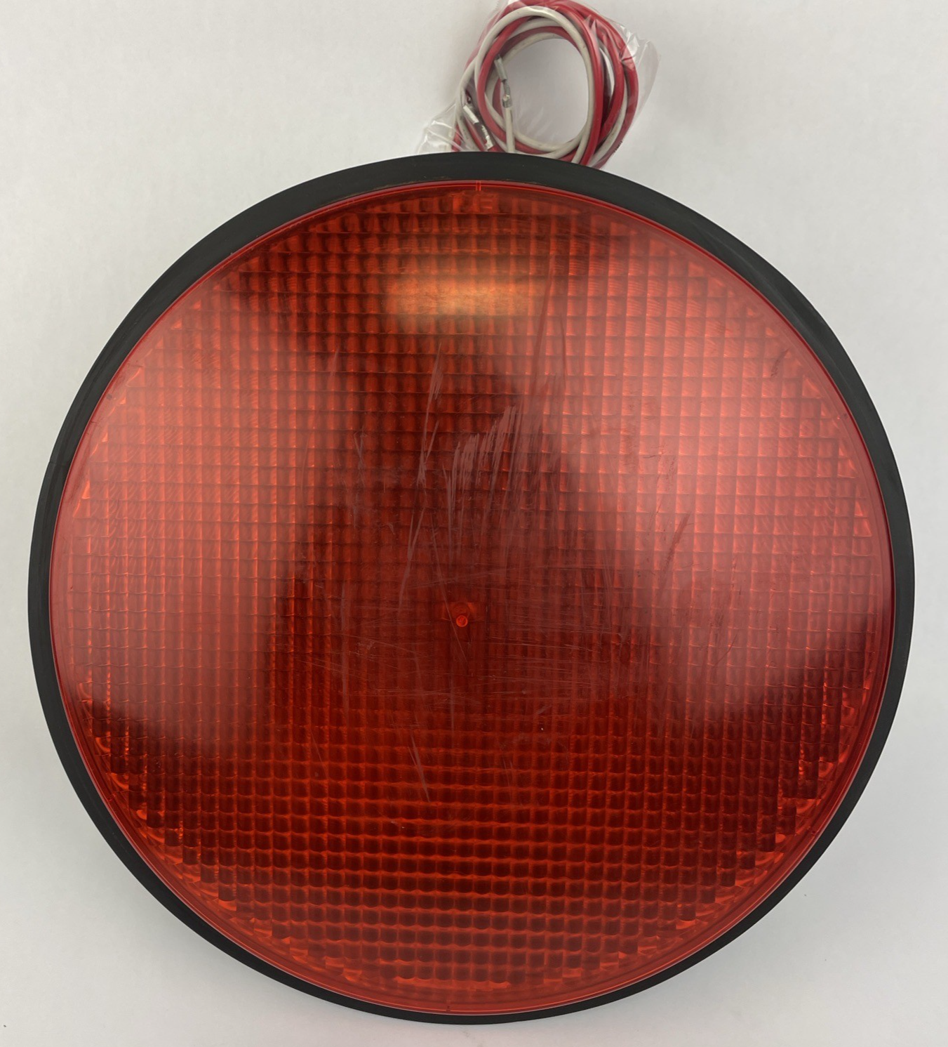 12" GE General Electric RED LED Traffic Light Signal Lens 120V DR6-RTFB-17A