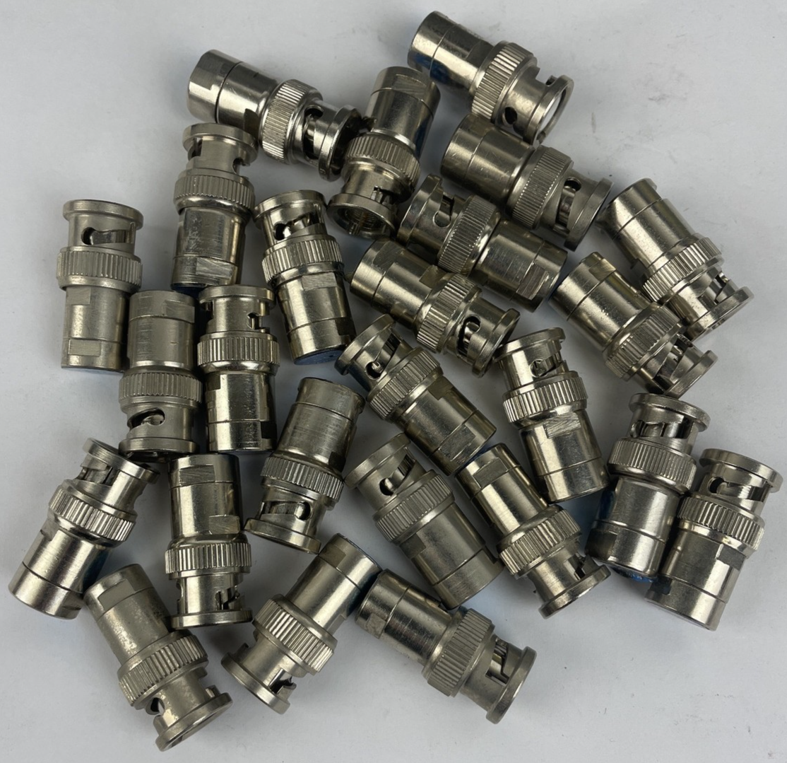 26-Pack Pacific Radio Hollywood Universal BNC Compression Connector Male .01%