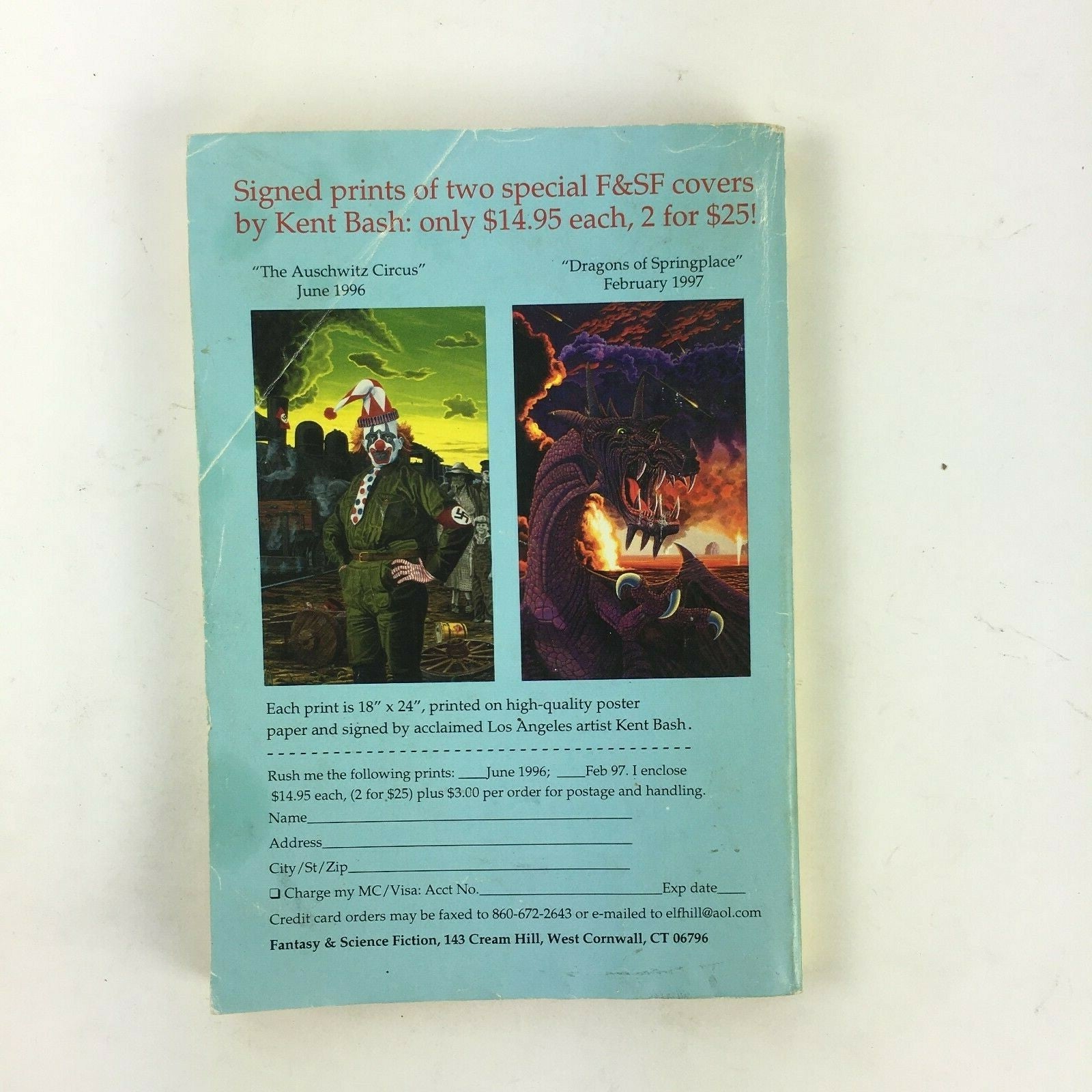 January Fantasy & Science Fiction Magazine Nina Kiriki Hoffman Gregory Benford