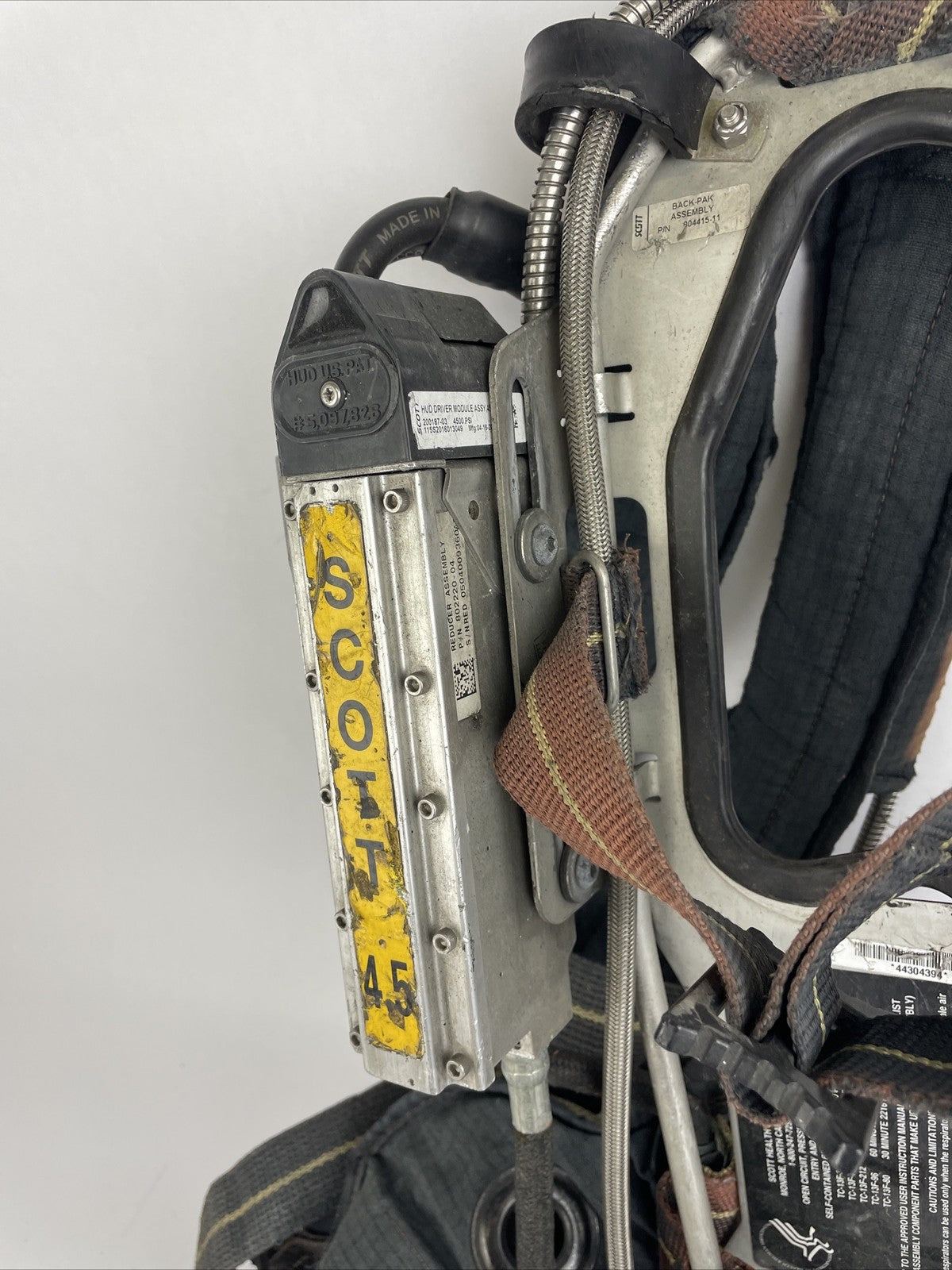 SCOTT SAFETY 4.5 4500 SCBA Air Pack Harness EZ-Flow Air Pak Plus with Sensor   d