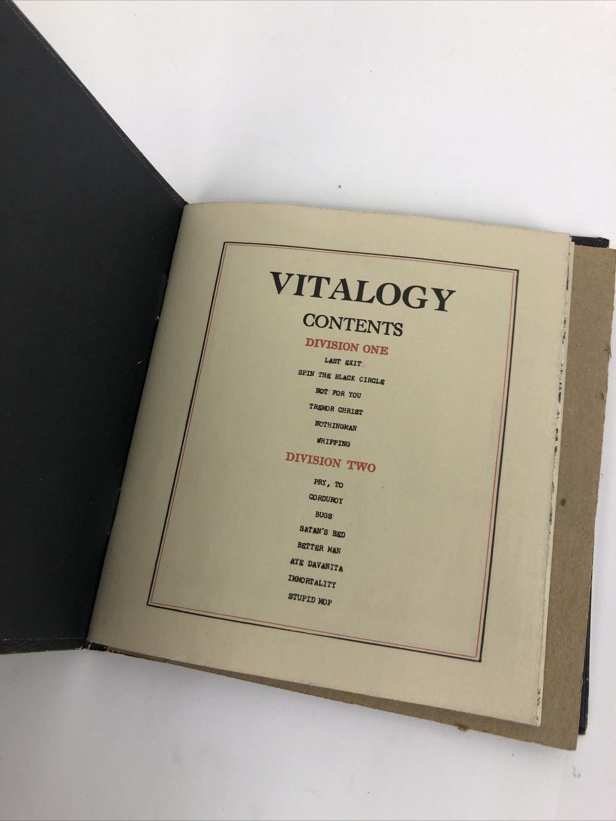 Pearl Jam " Vitalogy " ( Digital Audio CD, 1994, Sony Epic EK 66900 ) VGC    #14