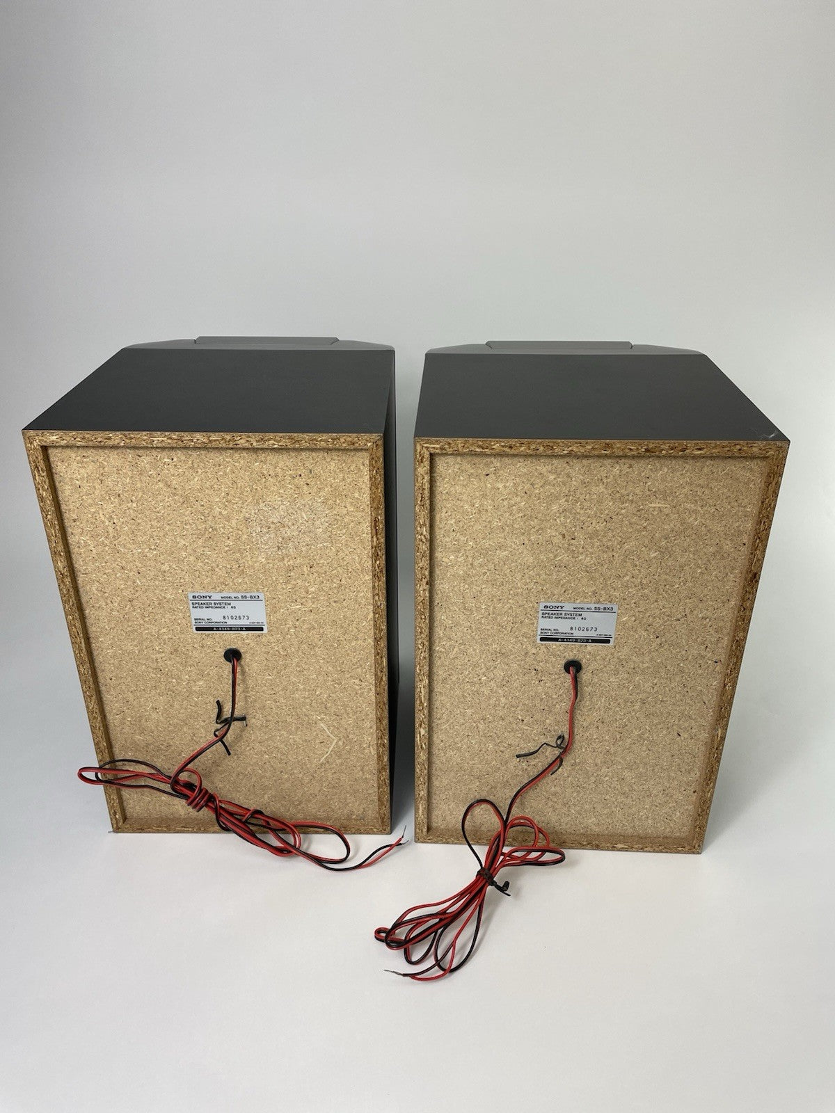 Sony SS-BX3 Loudspeaker Speaker System 2 Way 2 X Speakers