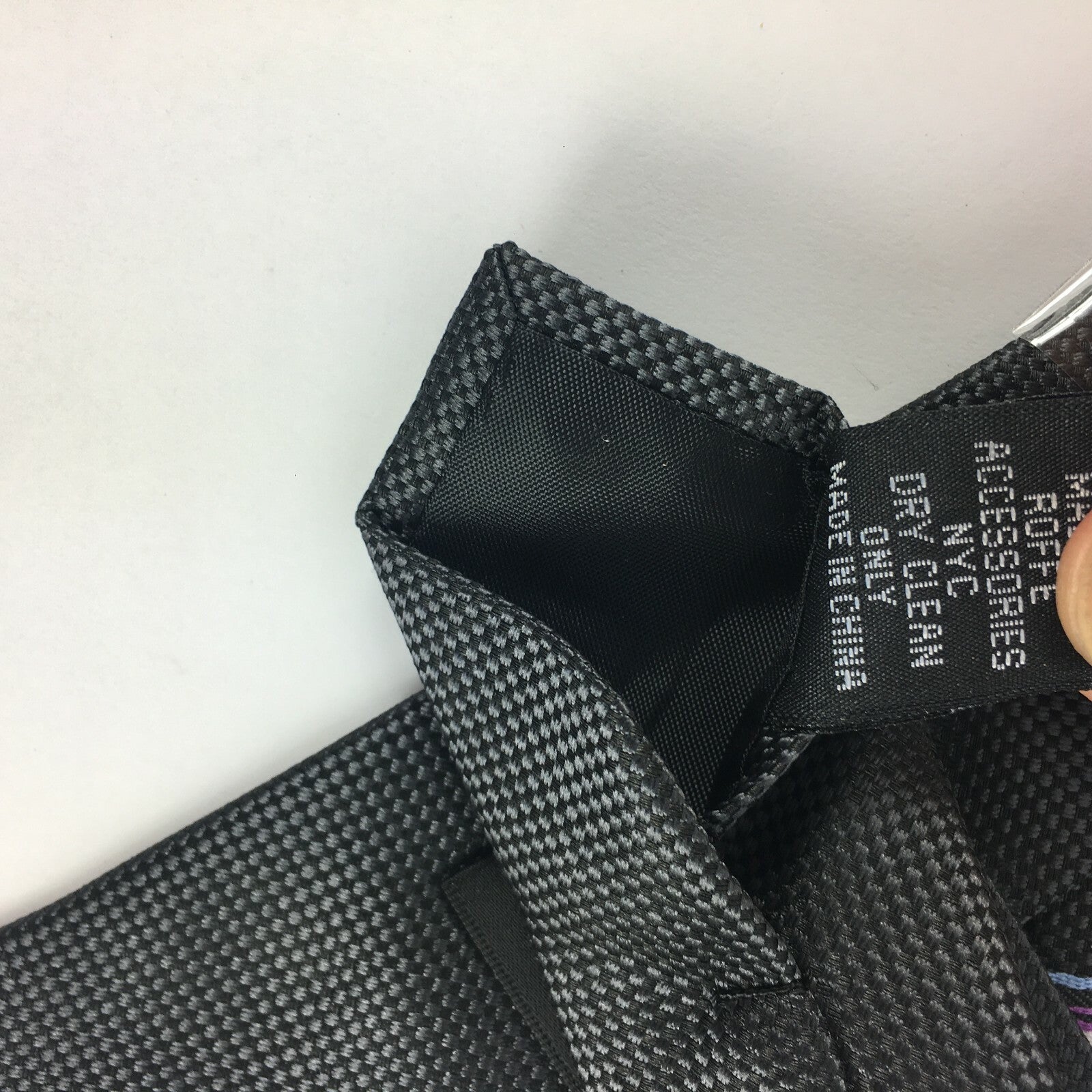 Genuine Bellini 100% Silk Handmade Stylish Formal/Casual Tie Black Dotted