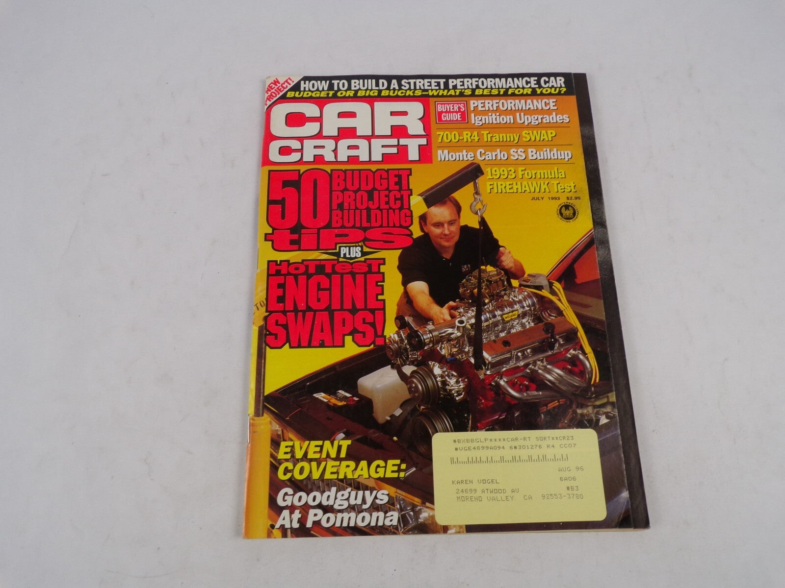 July 1993 Car Craft Hottest Engine Swaps! How To Build A Street Performance Car
