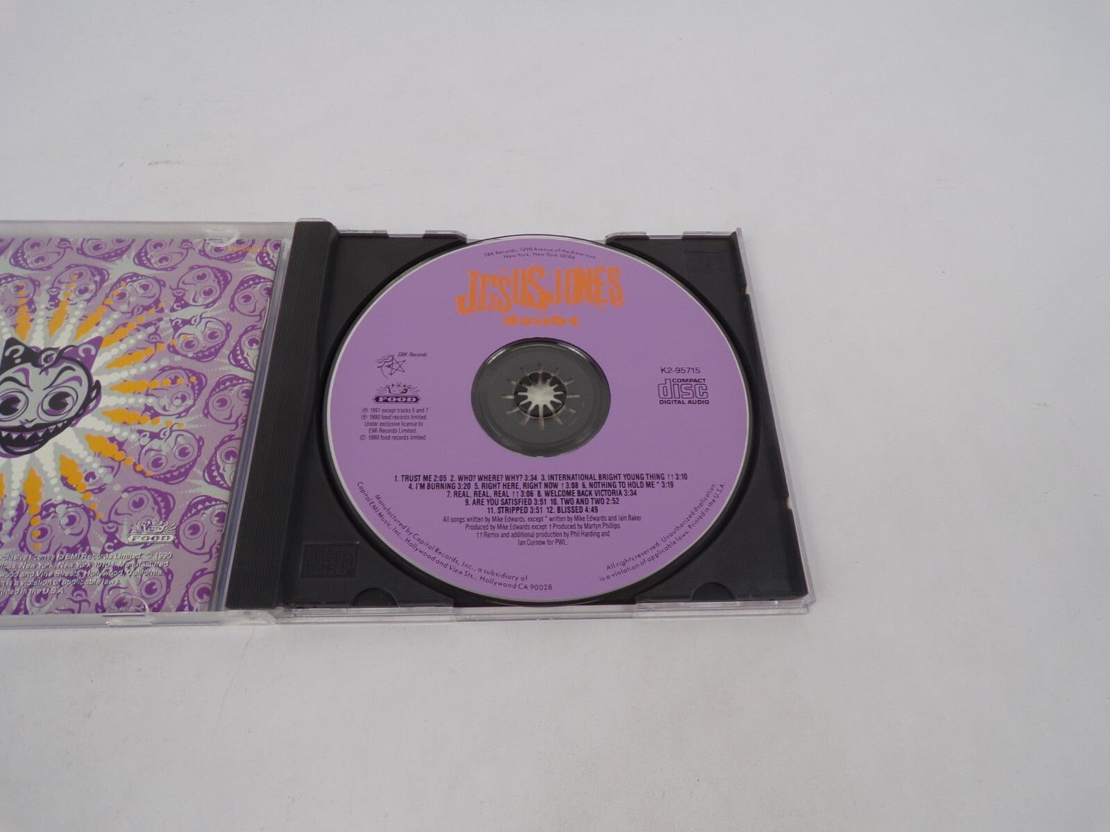 Jesus Jones Doubt Trust Me Who? Wher? Why? International Bright Young ThingCD#69