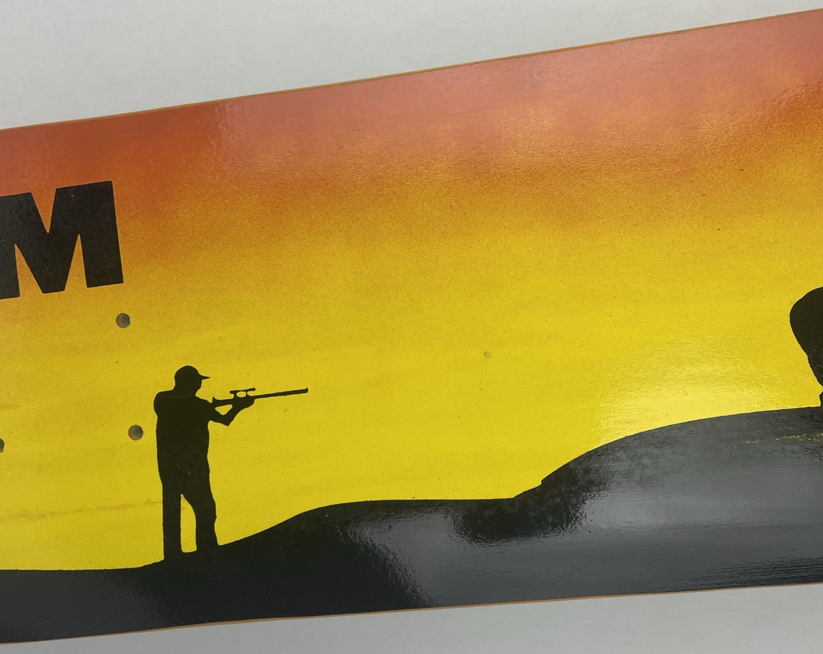 Vintage PM Skateboards CANADA Skateboard Deck * RedneckSeries * 8" x 31.25"