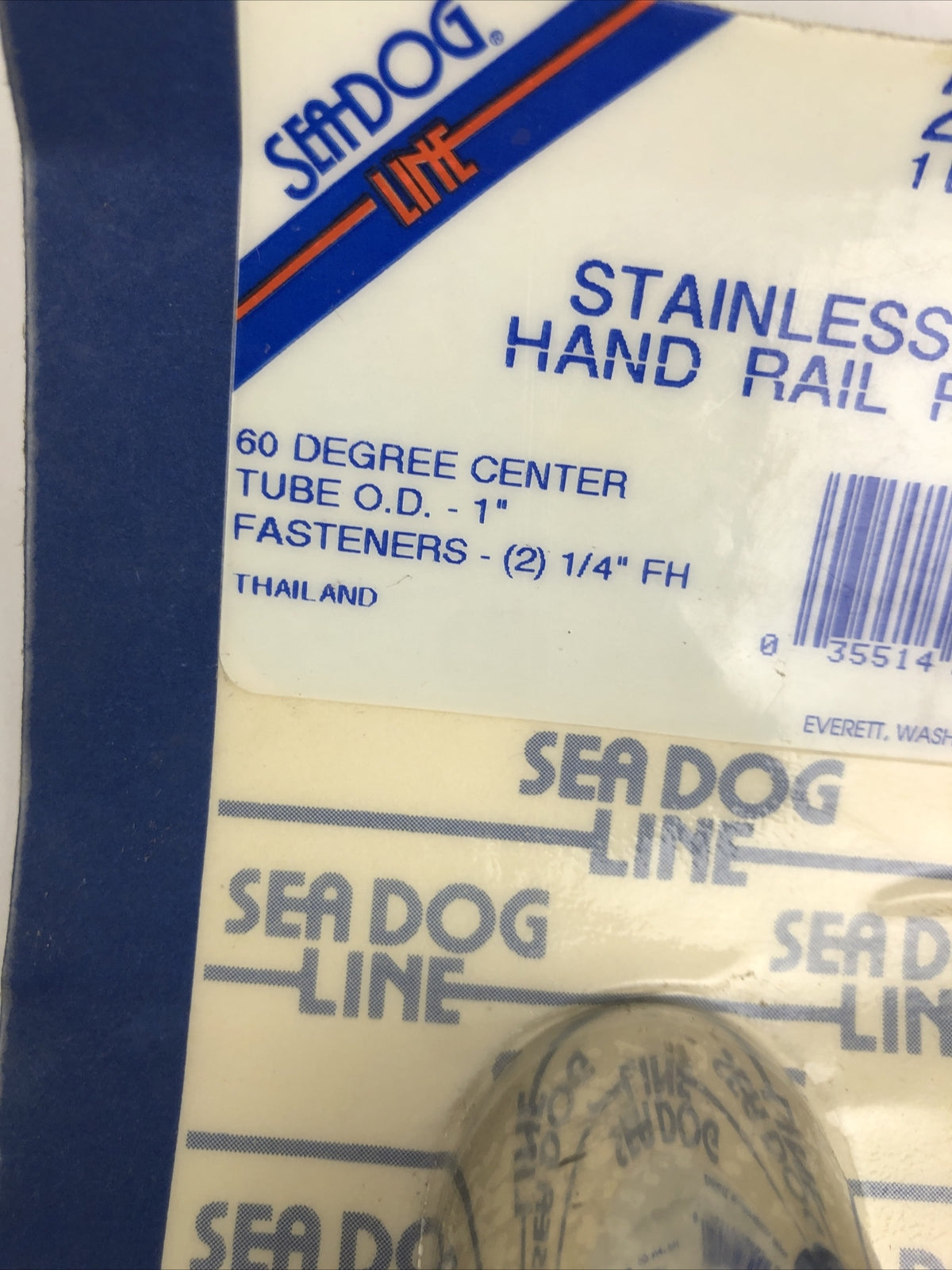 SEADOG LINE STAINTLESS STEEL HAND RAIL FITTING 1" O.D. 60 DEGREE Center 285061-1